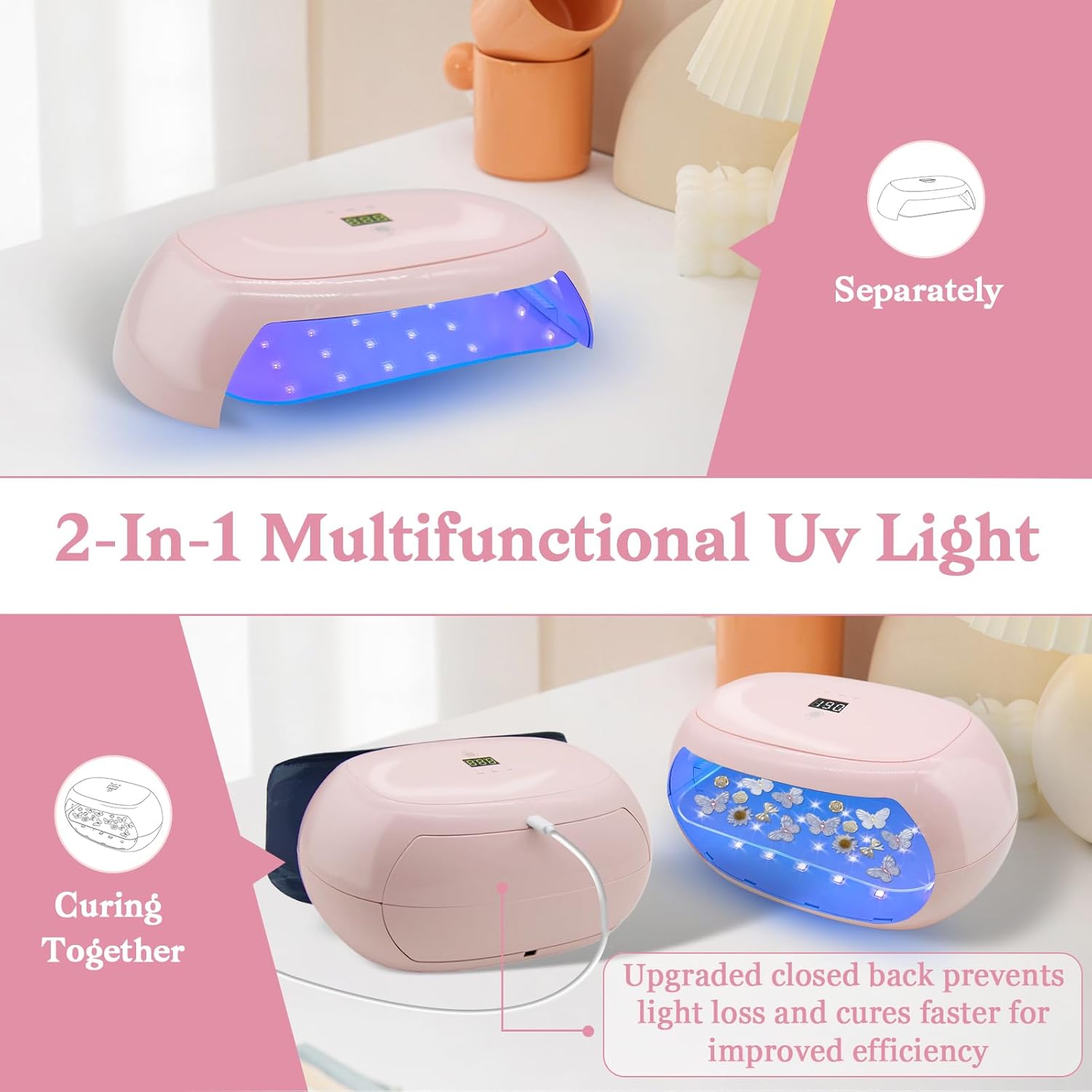 Kizaten Luce UV per Resina 60W con Display LED - immagine 2