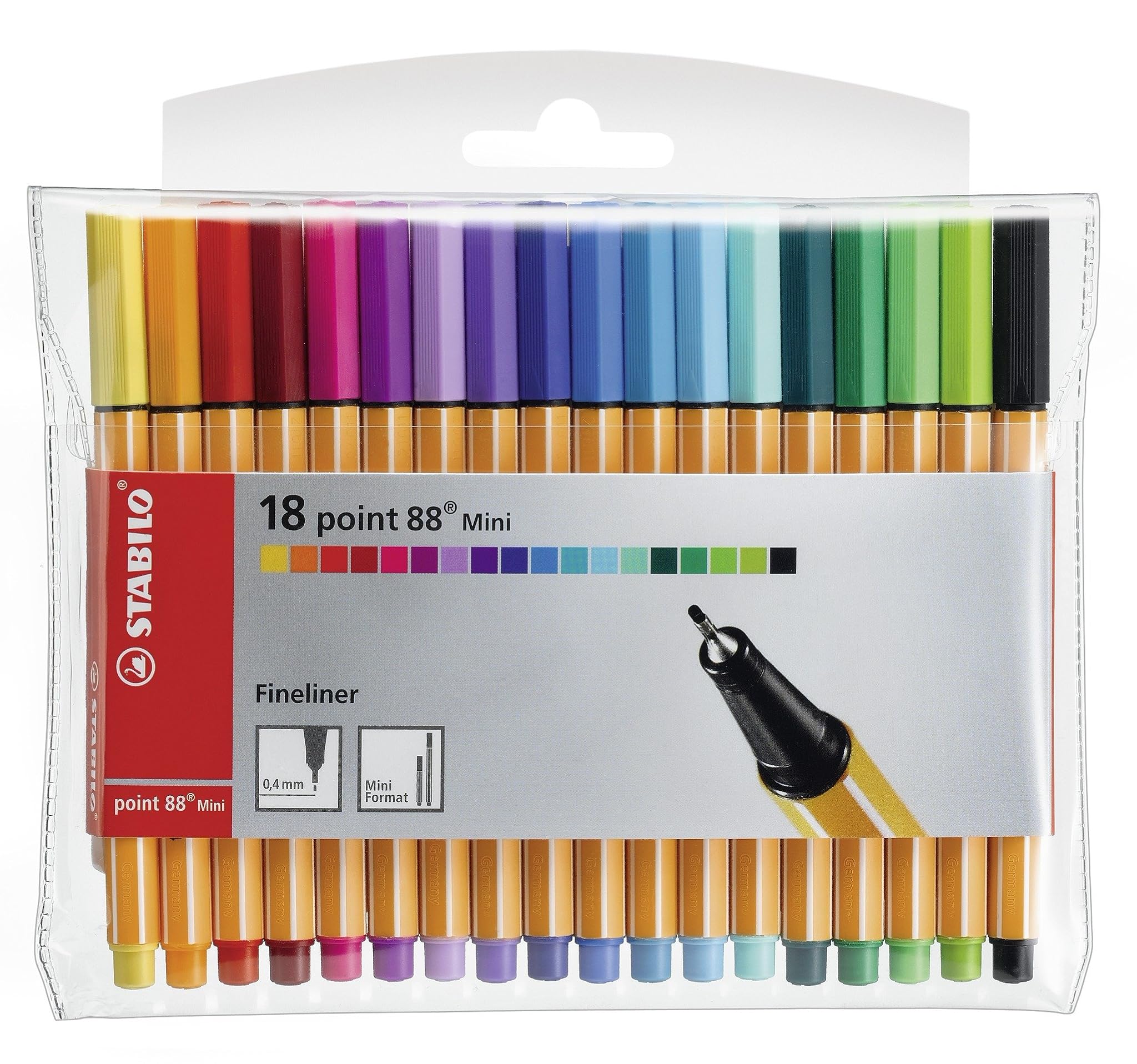Stabilo point 88 Mini - Fineliner Astuccio da 18