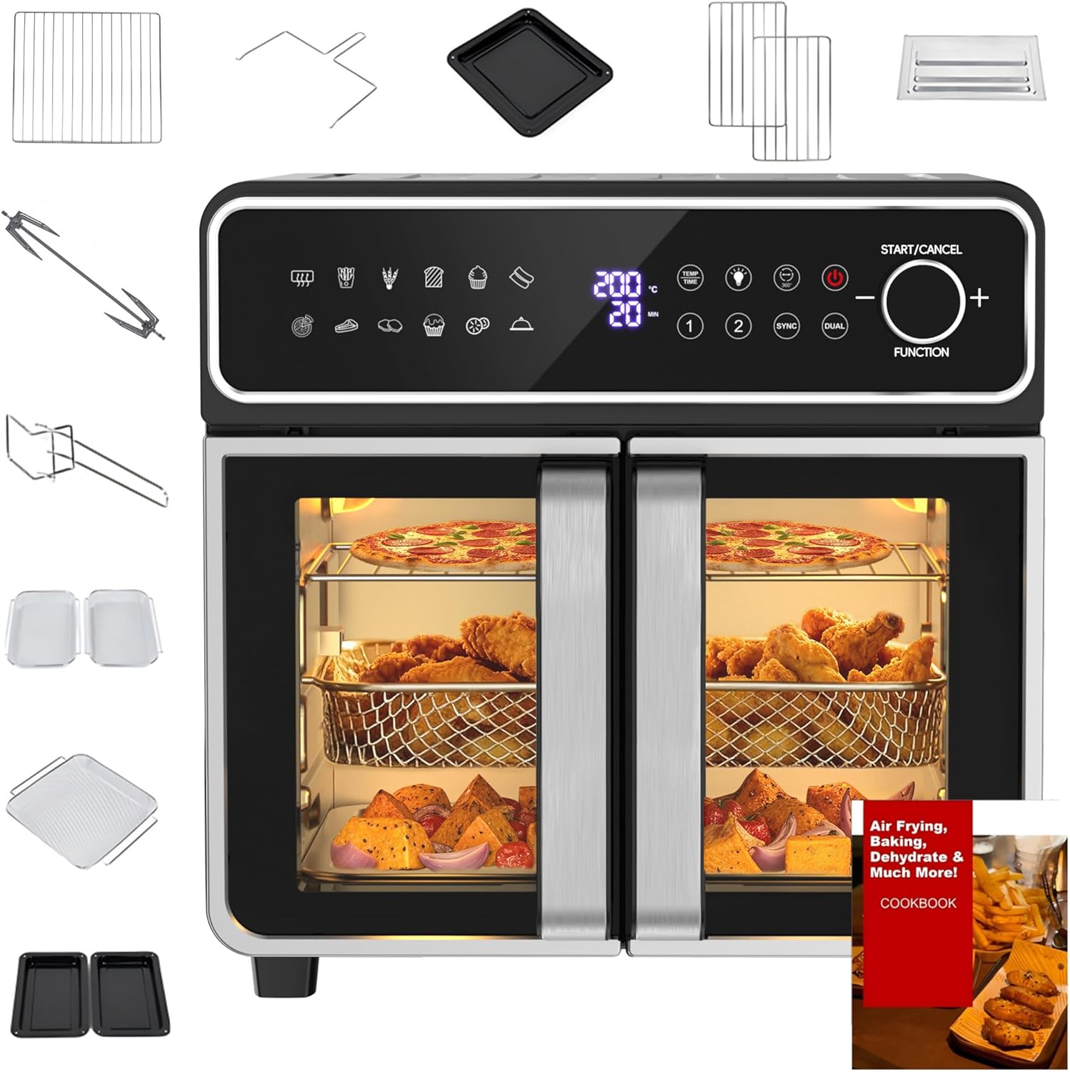Friggitrice ad Aria 23L Mini Forno 2600W - immagine 1
