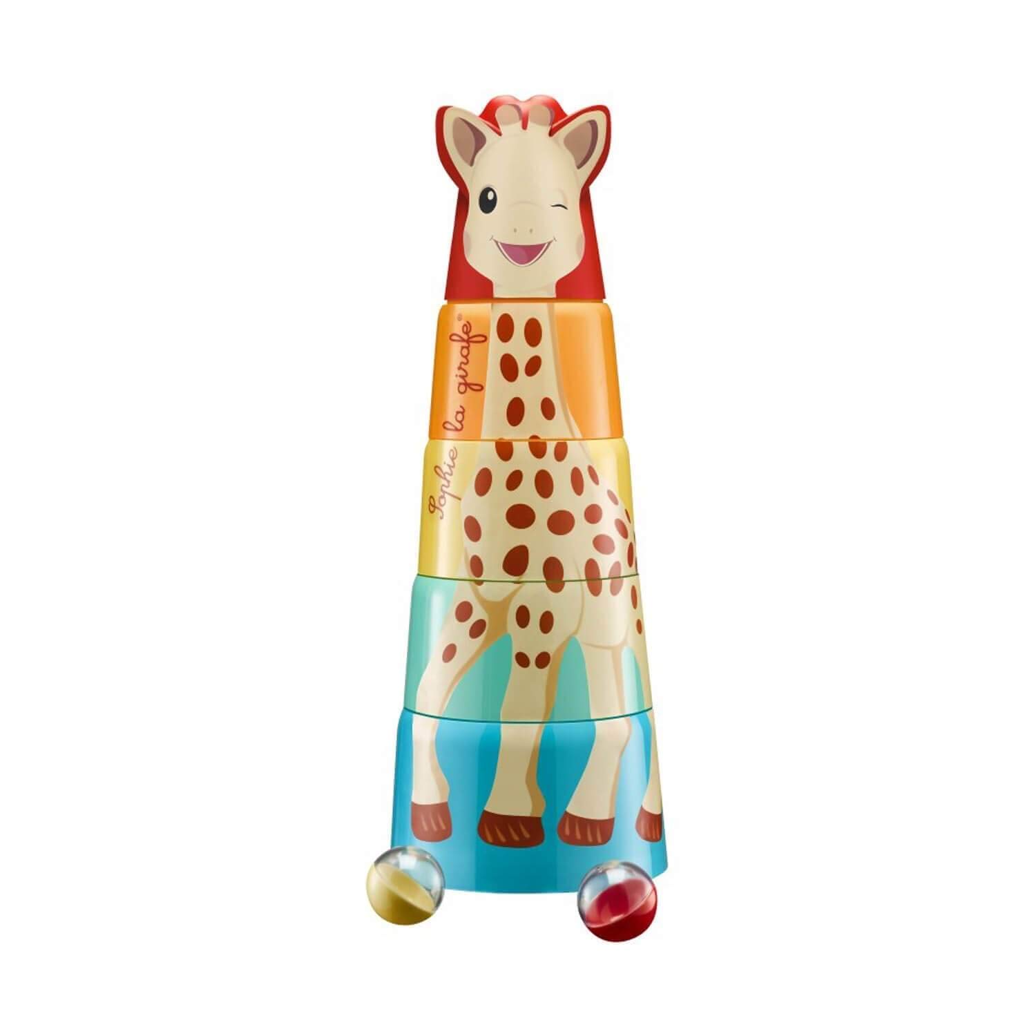 Sophie la girafe 230798 Sophie Giraffa Gigante Torre Primo Giocattolo, Multicolore, H560 X L190 X P190 Mm