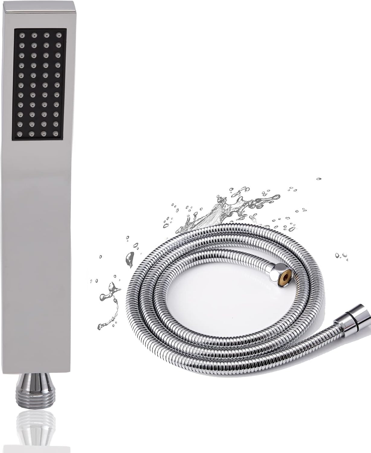 Oupukle Soffione Doccia Alta Pressione con Tubo 1,5m