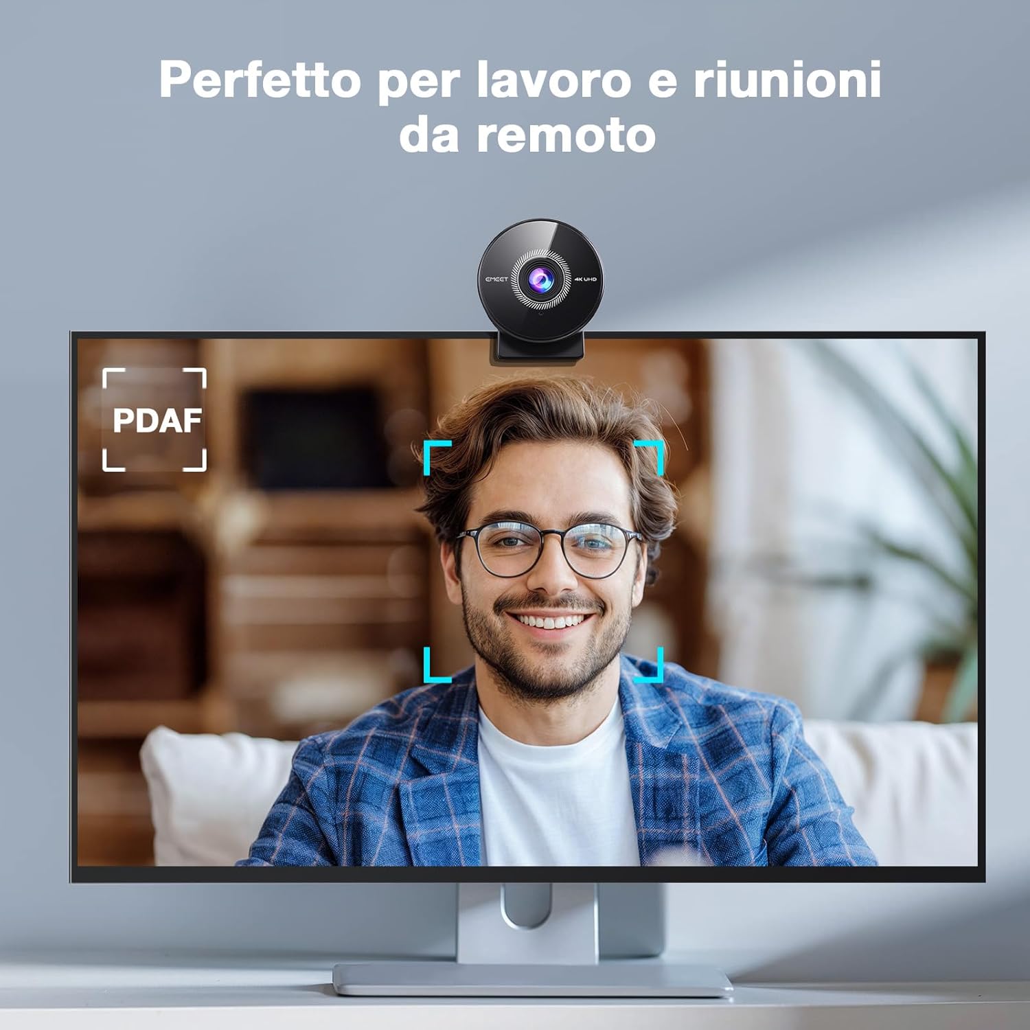 Emeet C950 4K Webcam PC con Messa a Fuoco Automatica - immagine 7