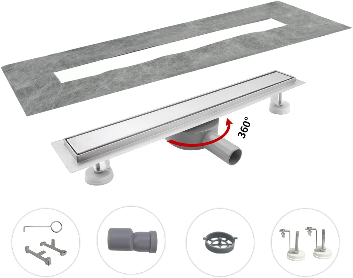 Sunrik Canale Doccia Piastrellato 60cm - immagine 6