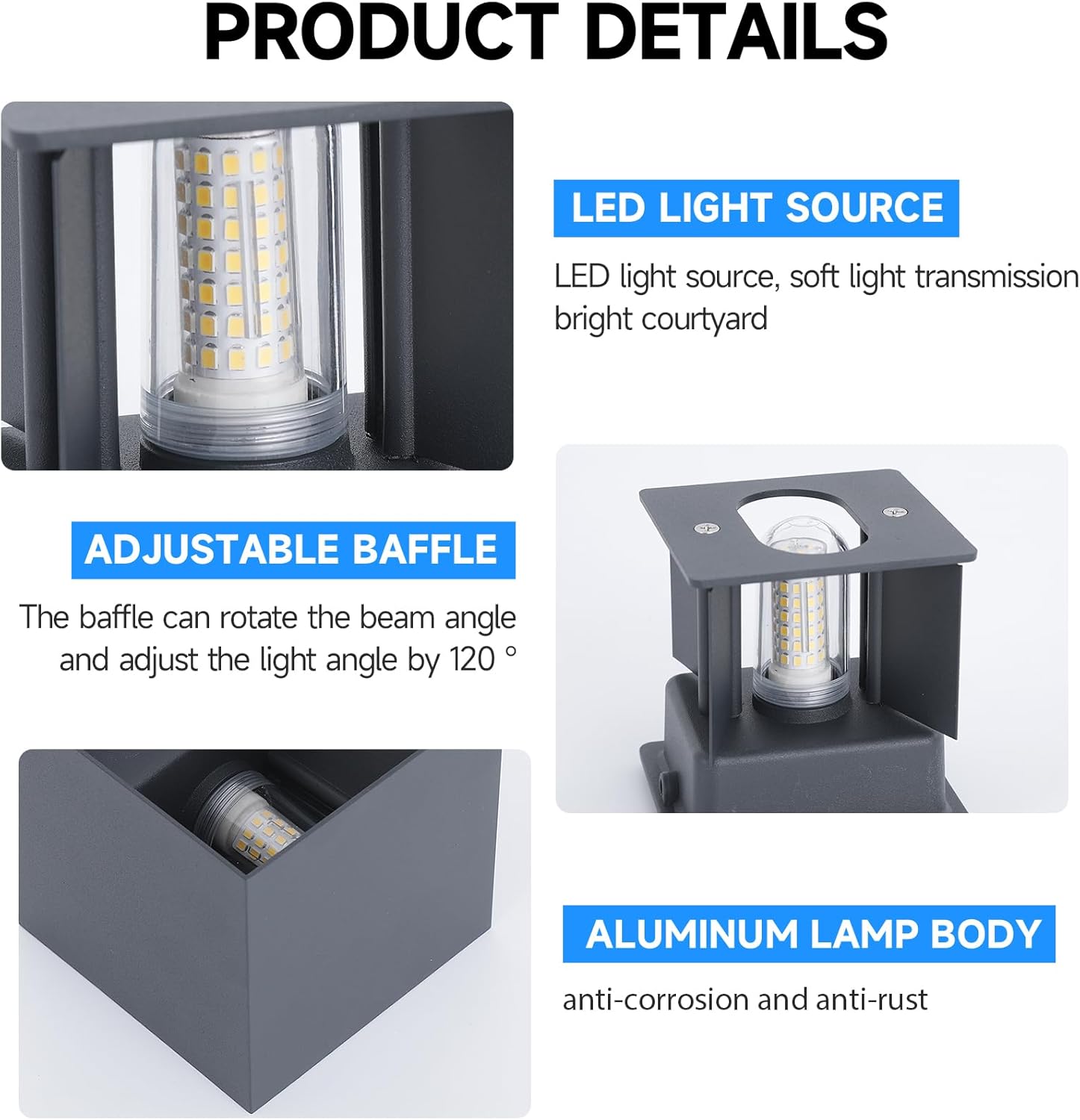 Mille Lucciole Applique da Esterno 12W 3000K (2 Pezzi) - immagine 6