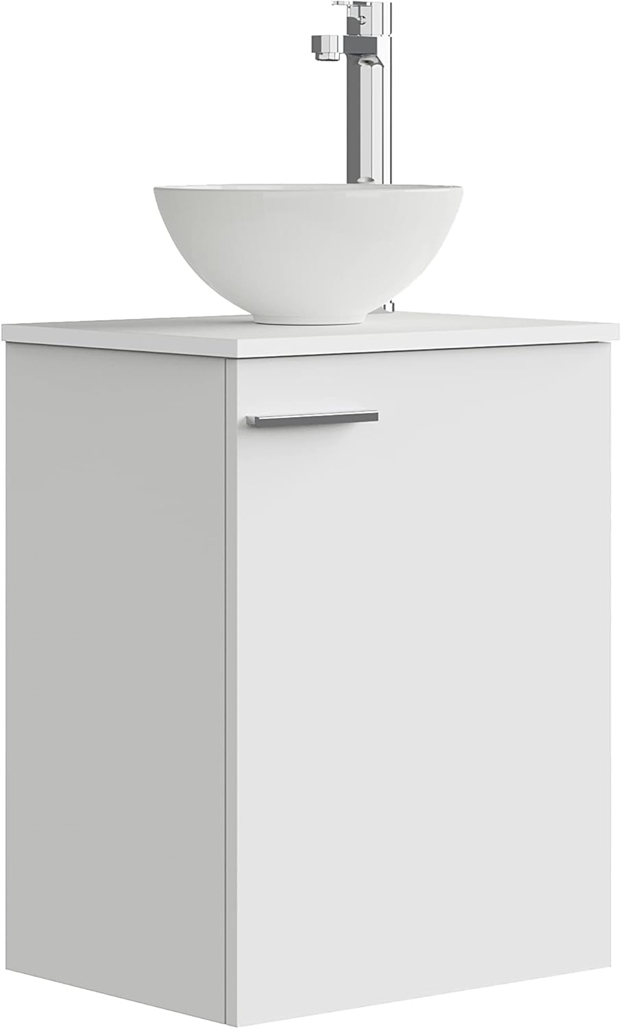 Set Mobili Bagno 45cm con Lavandino, Bianco