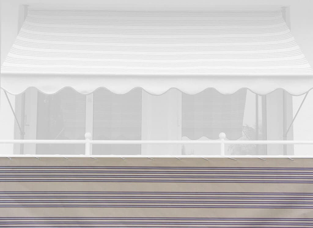 Angerer Paravista per Balcone Design No. 8300 Marrone-Beige