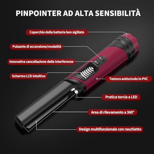 Dr.ötek Pinpointer Metal Detector Portatile IP68 - immagine 4