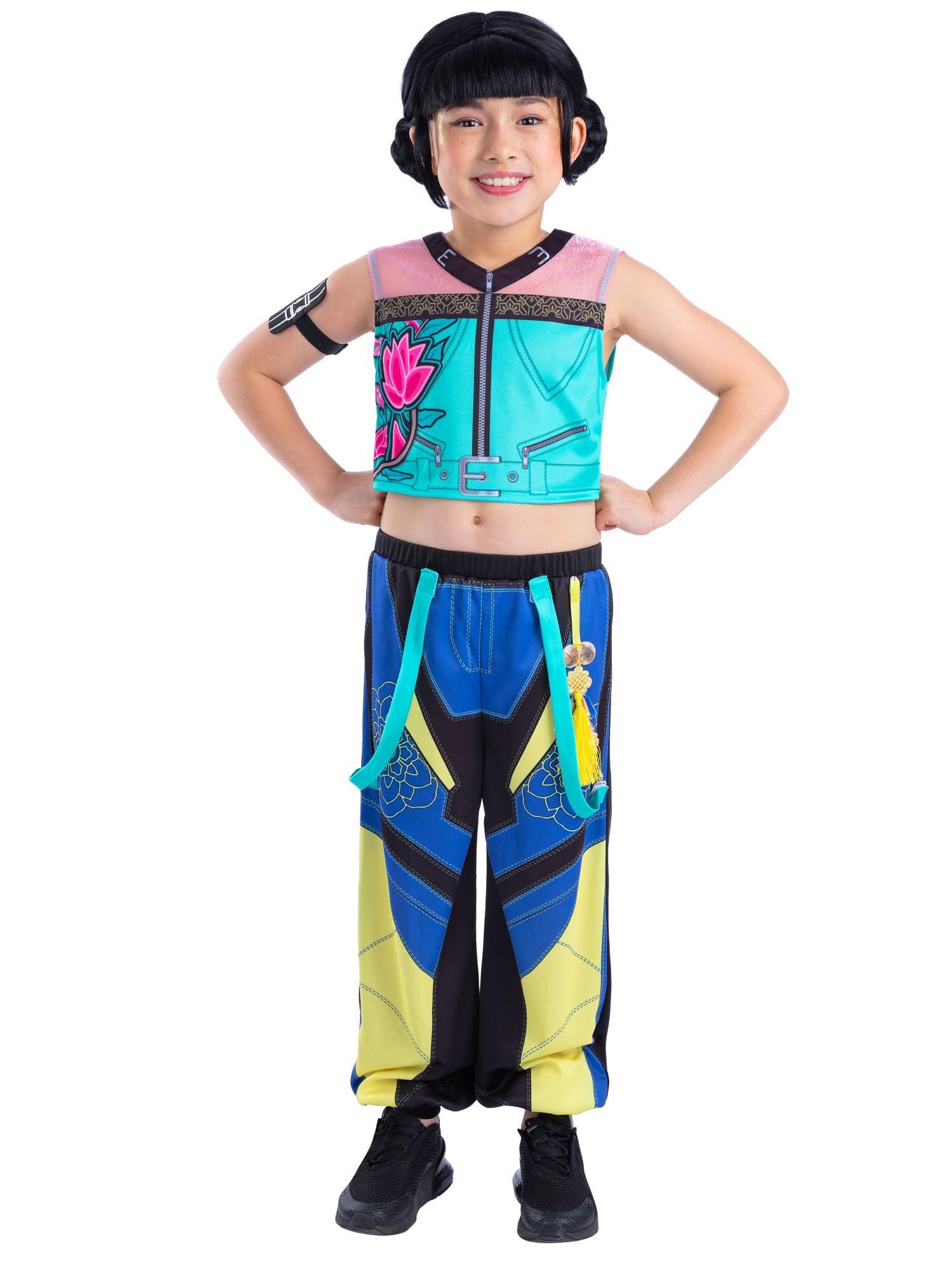 Rubies Costume ufficiale di Zoey delle Huntrix delle Guerriere K-Pop. TAGLIA M