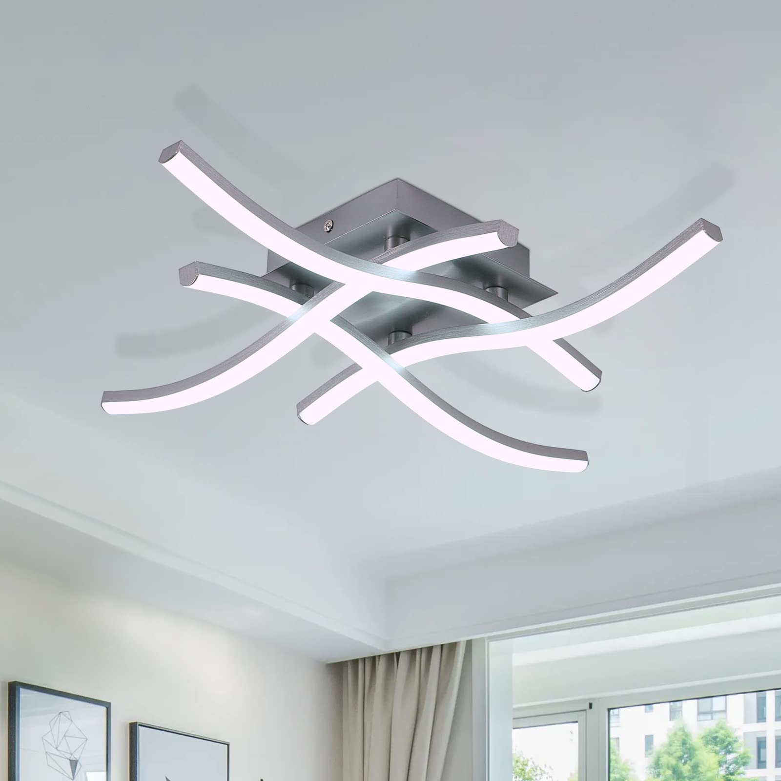 Tealight - Plafoniera LED Soffitto Moderna 24W