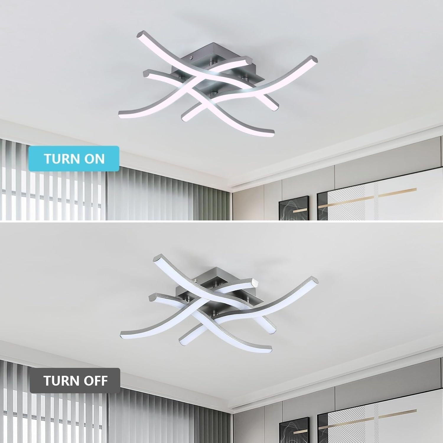 Tealight - Plafoniera LED Soffitto Moderna 24W - immagine 6