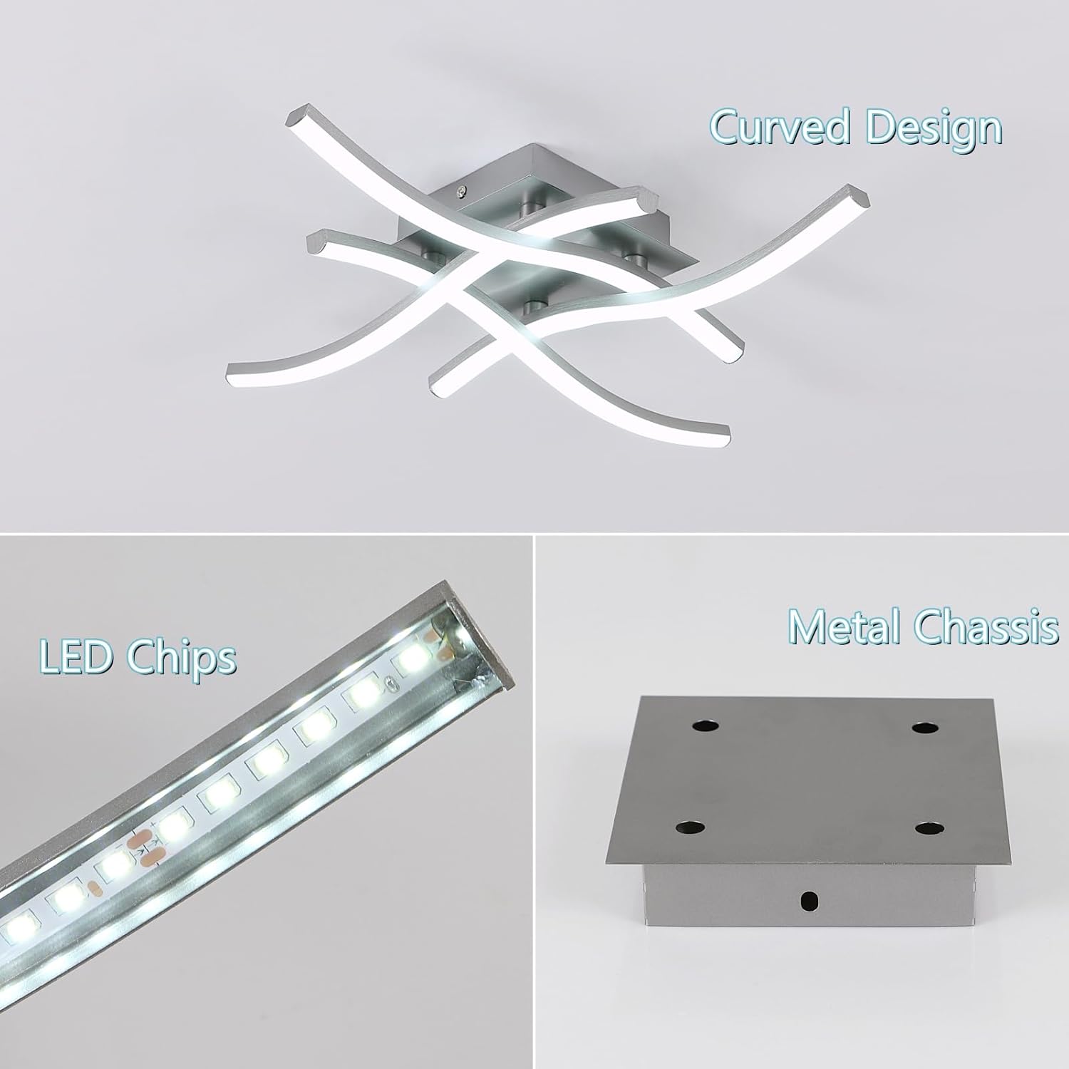 Tealight - Plafoniera LED Soffitto Moderna 24W - immagine 7