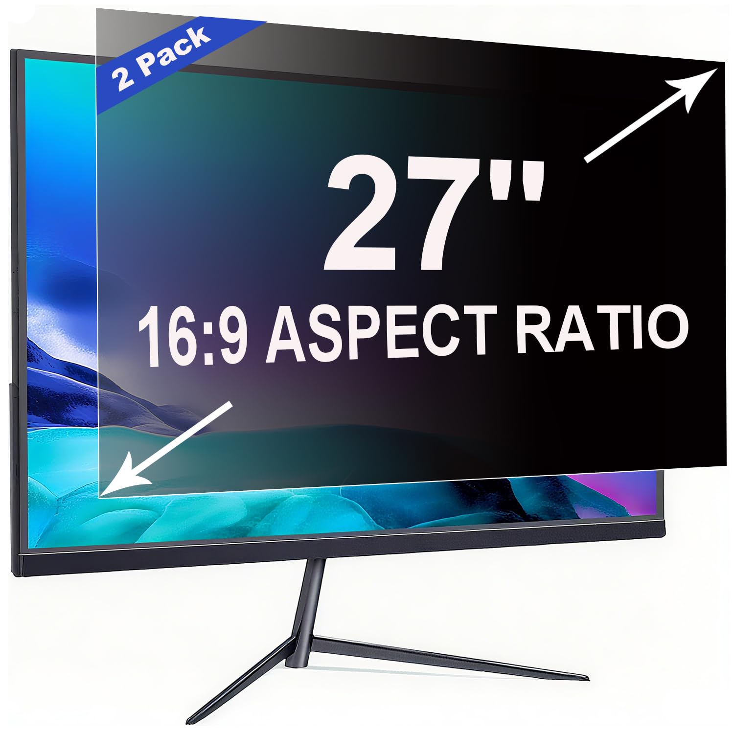 Pellicola Privacy per Monitor 27 Pollici 16:9 (2 Pezzi)