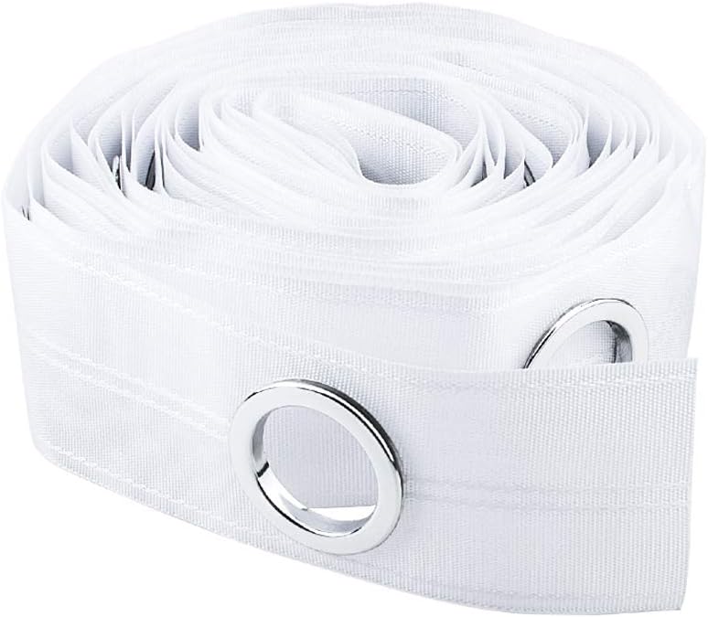 Increway Nastro per Tende 10m con Occhielli, Bianco - immagine 1