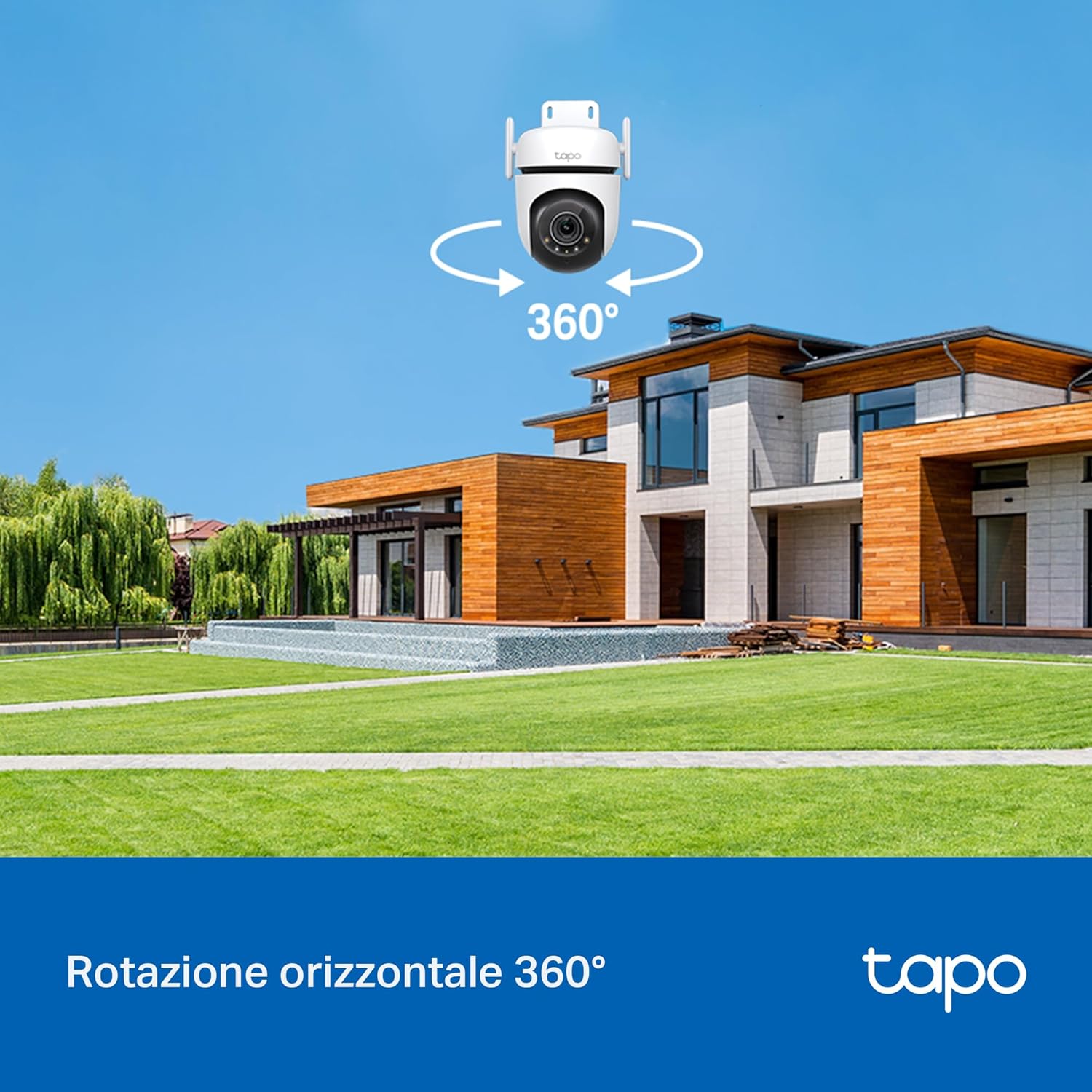 Tapo C520WS Telecamera WiFi Esterno QHD 2K 4MP 360° - immagine 5