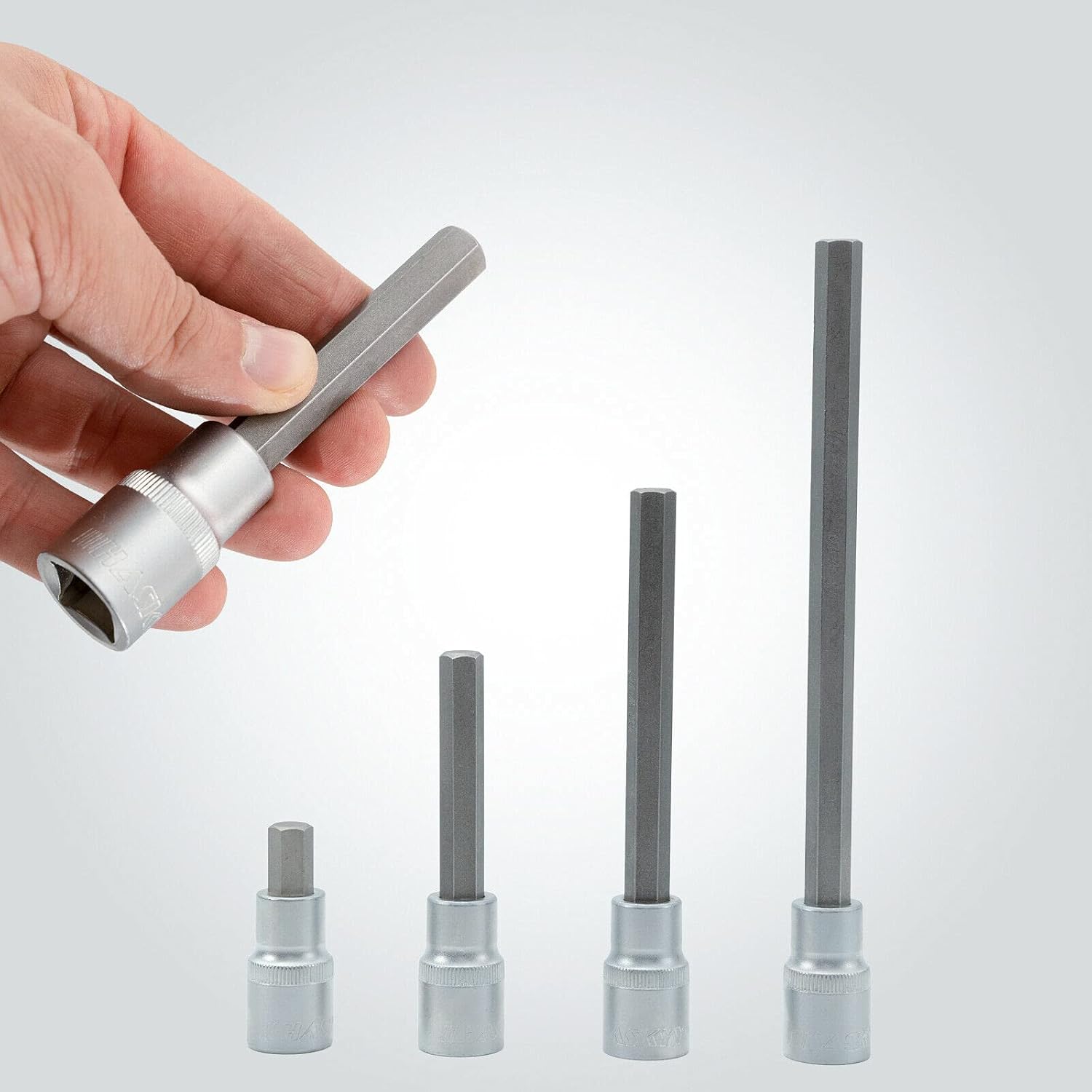 Set di chiavi a bussola esagonali H5-H22, 30 pezzi, per viti a brugola - immagine 4