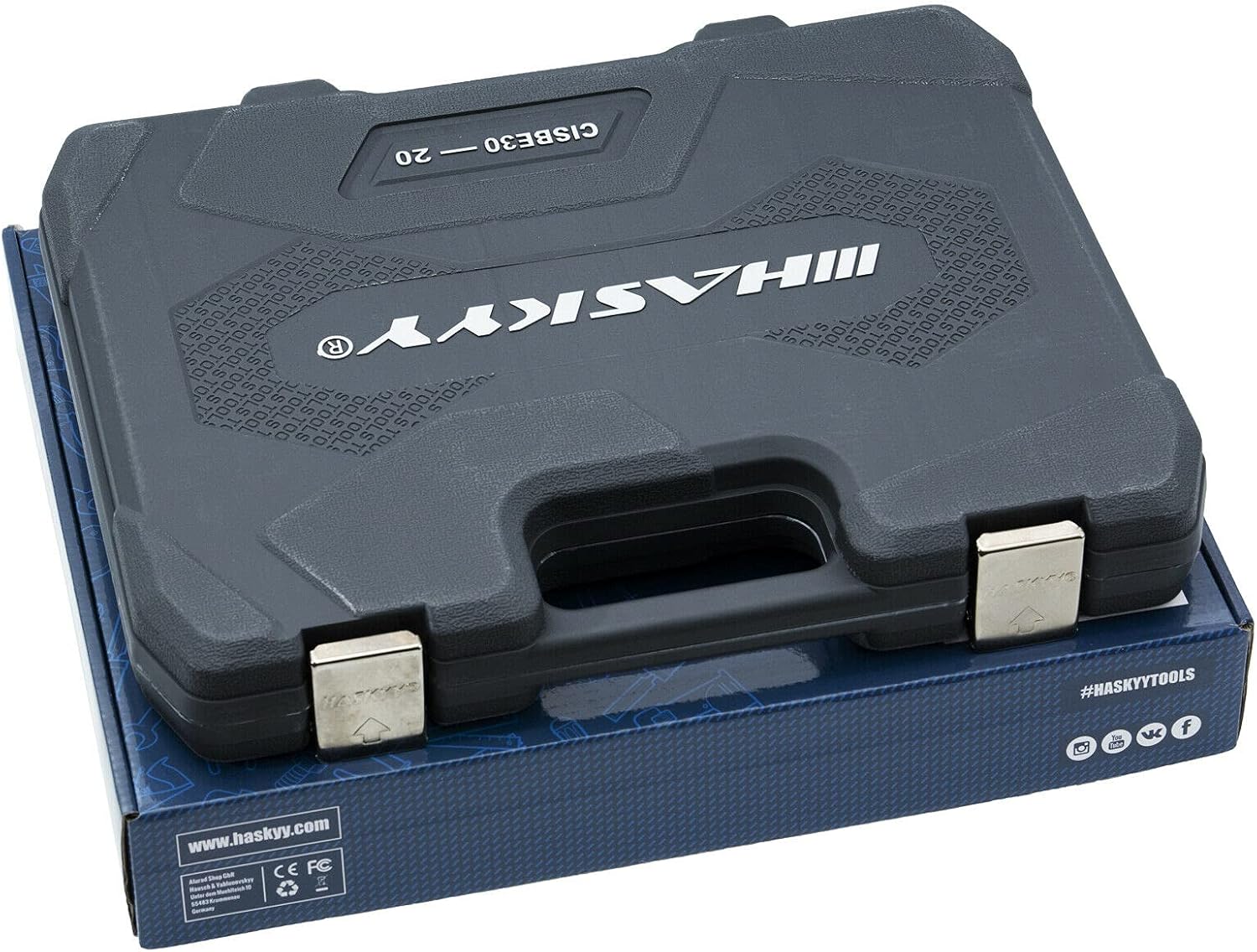 Set di chiavi a bussola esagonali H5-H22, 30 pezzi, per viti a brugola - immagine 5