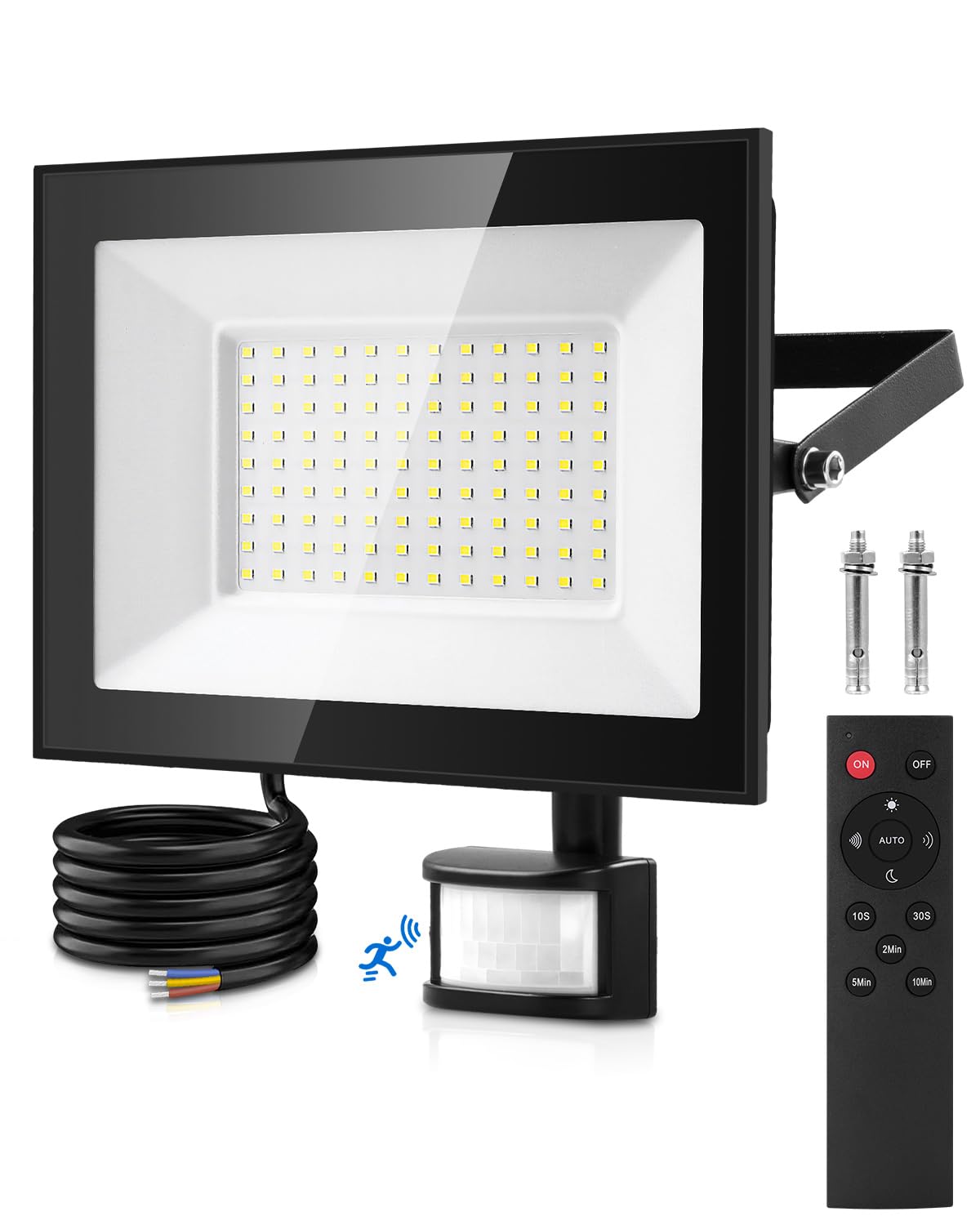 Lightasea Faretto LED da Esterno con Sensore di Movimento 100W