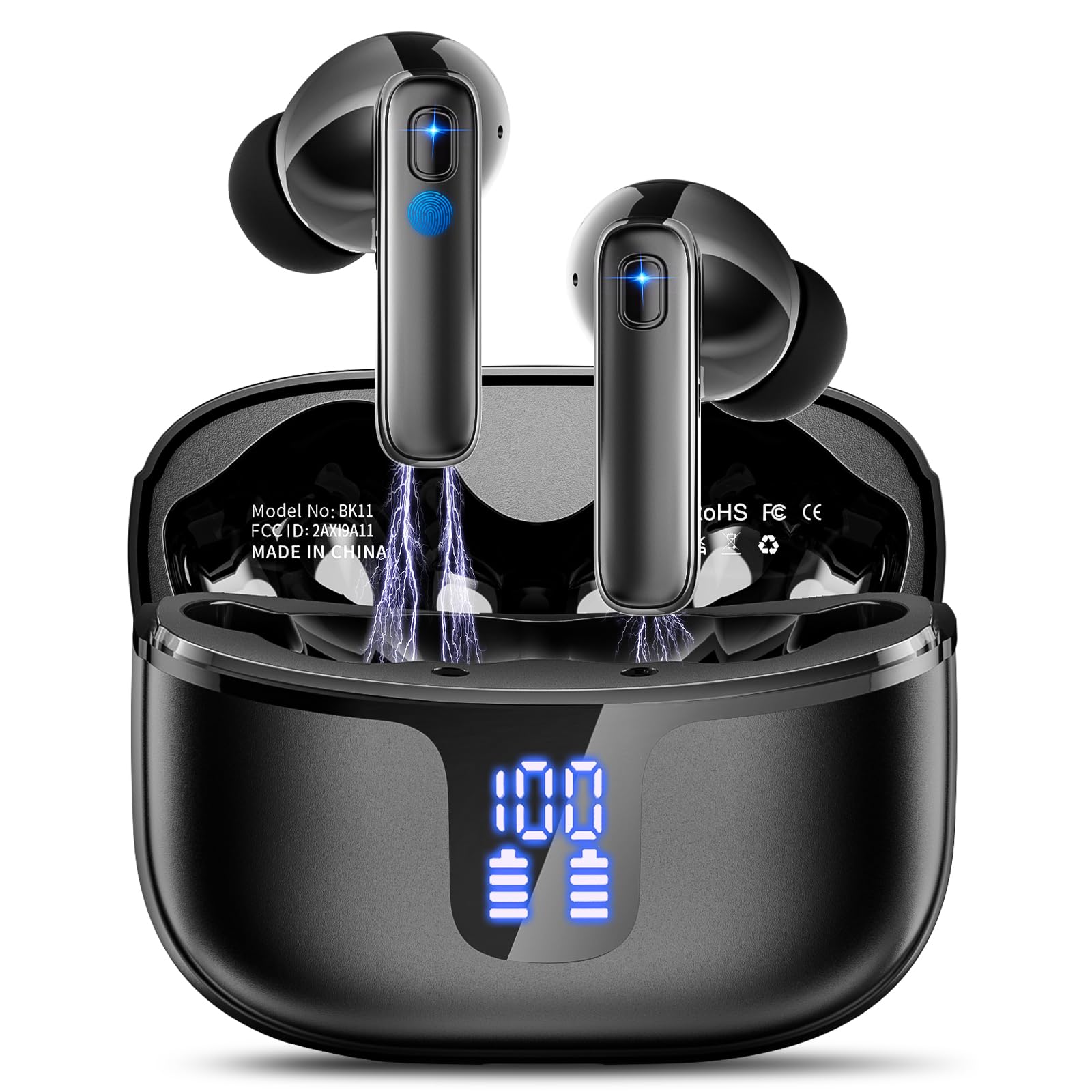 Cuffie Bluetooth In-Ear con 4 ENC Mic