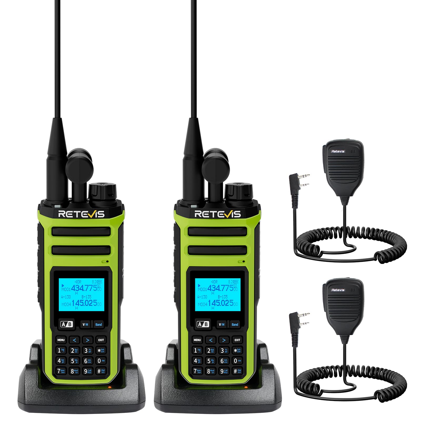 Retevis A3 Radio Bidirezionale Quad-Band per Adulti (2 Pezzi)