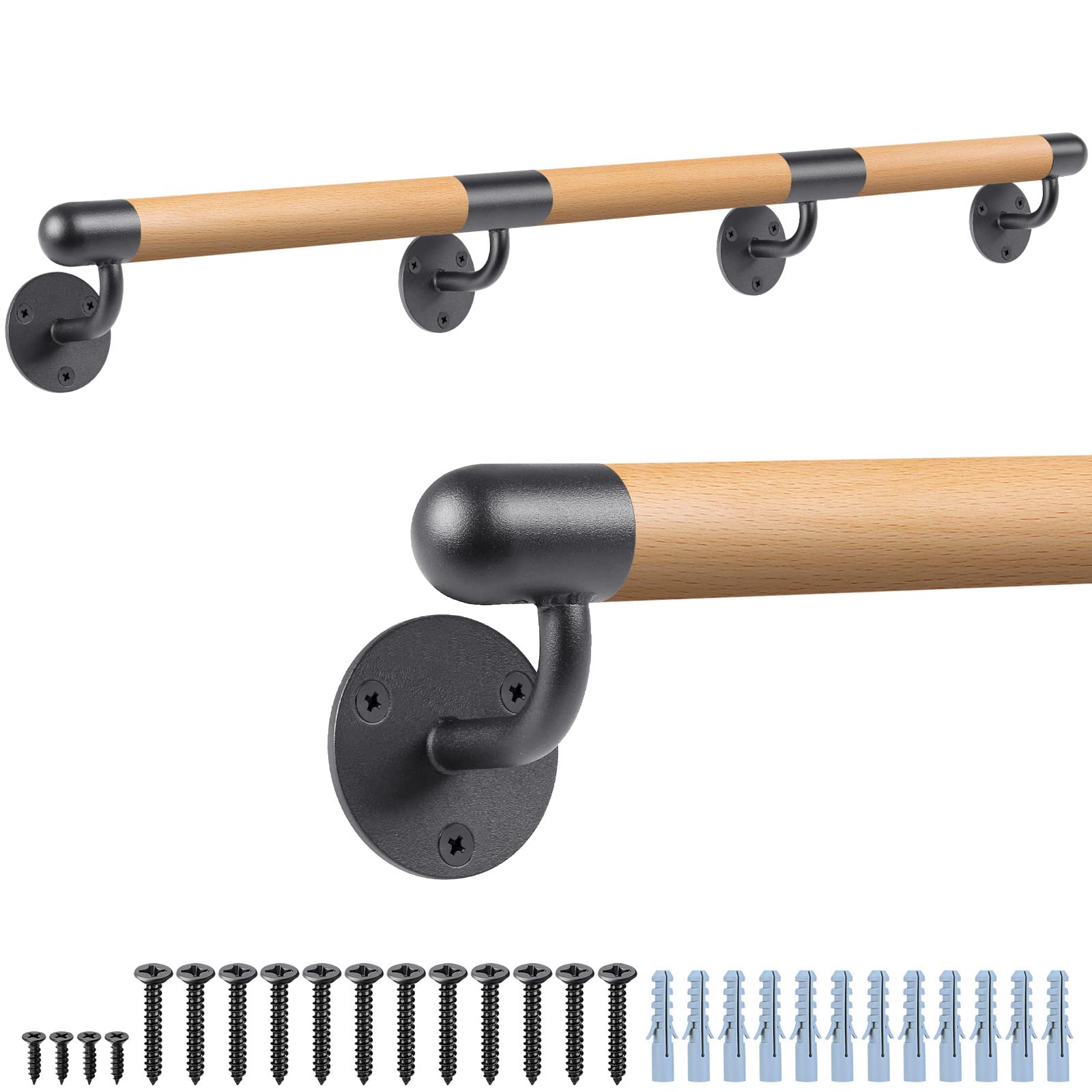 Dolibest Corrimano in Legno 250cm per Scale Interne