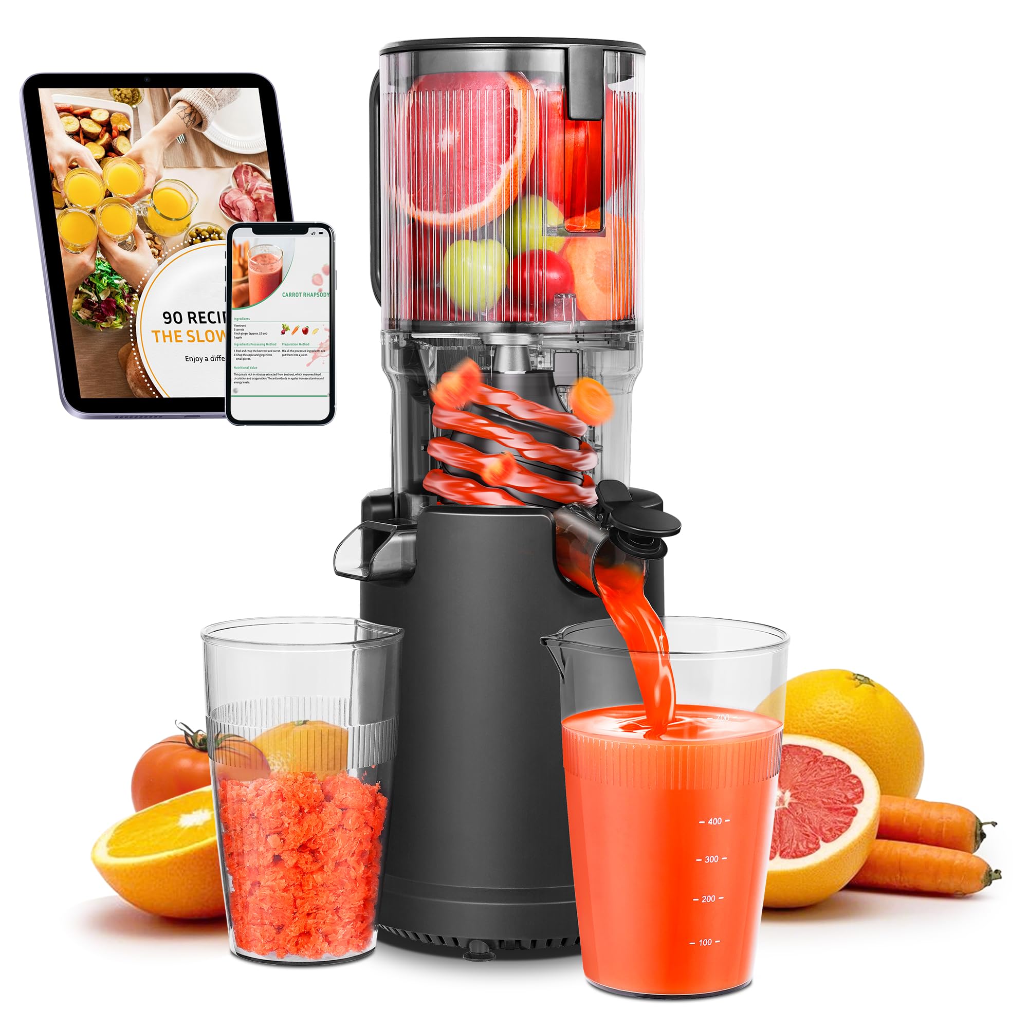 AOBOSI Estrattore Frutta e Verdura con Scivolo Grande