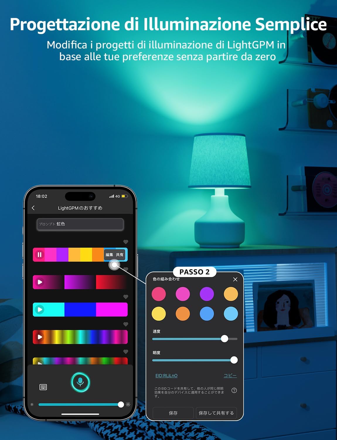 Lepro BC1 AI Smart Lampadina E14 RGBW (4 pezzi) - immagine 4