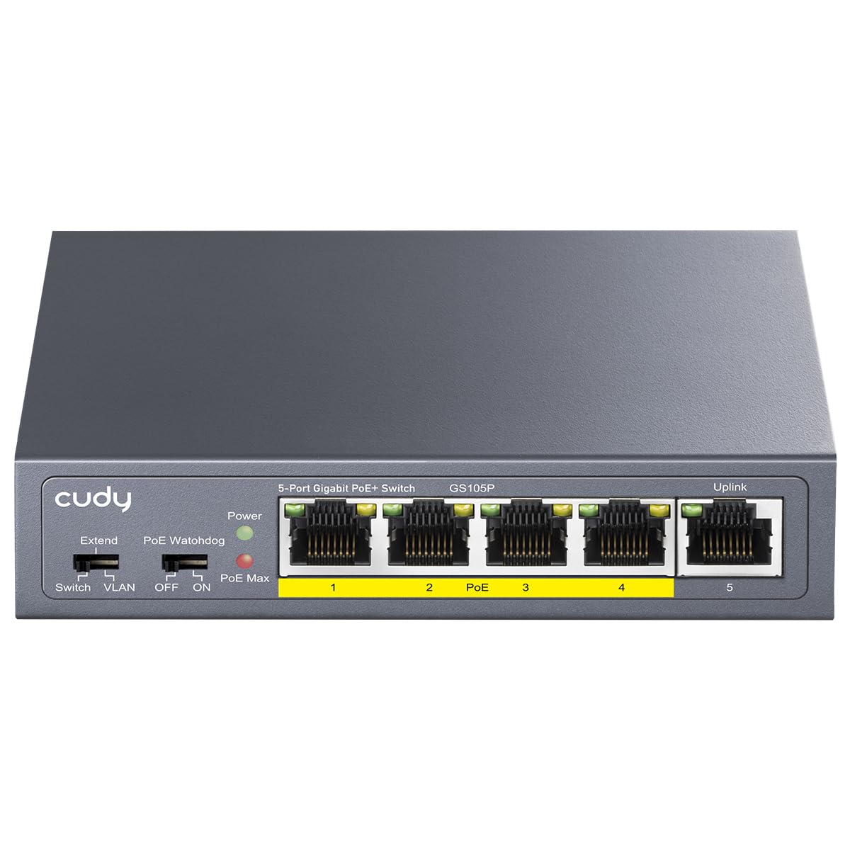 Cudy GS105P Switch Gigabit PoE 5 Porte