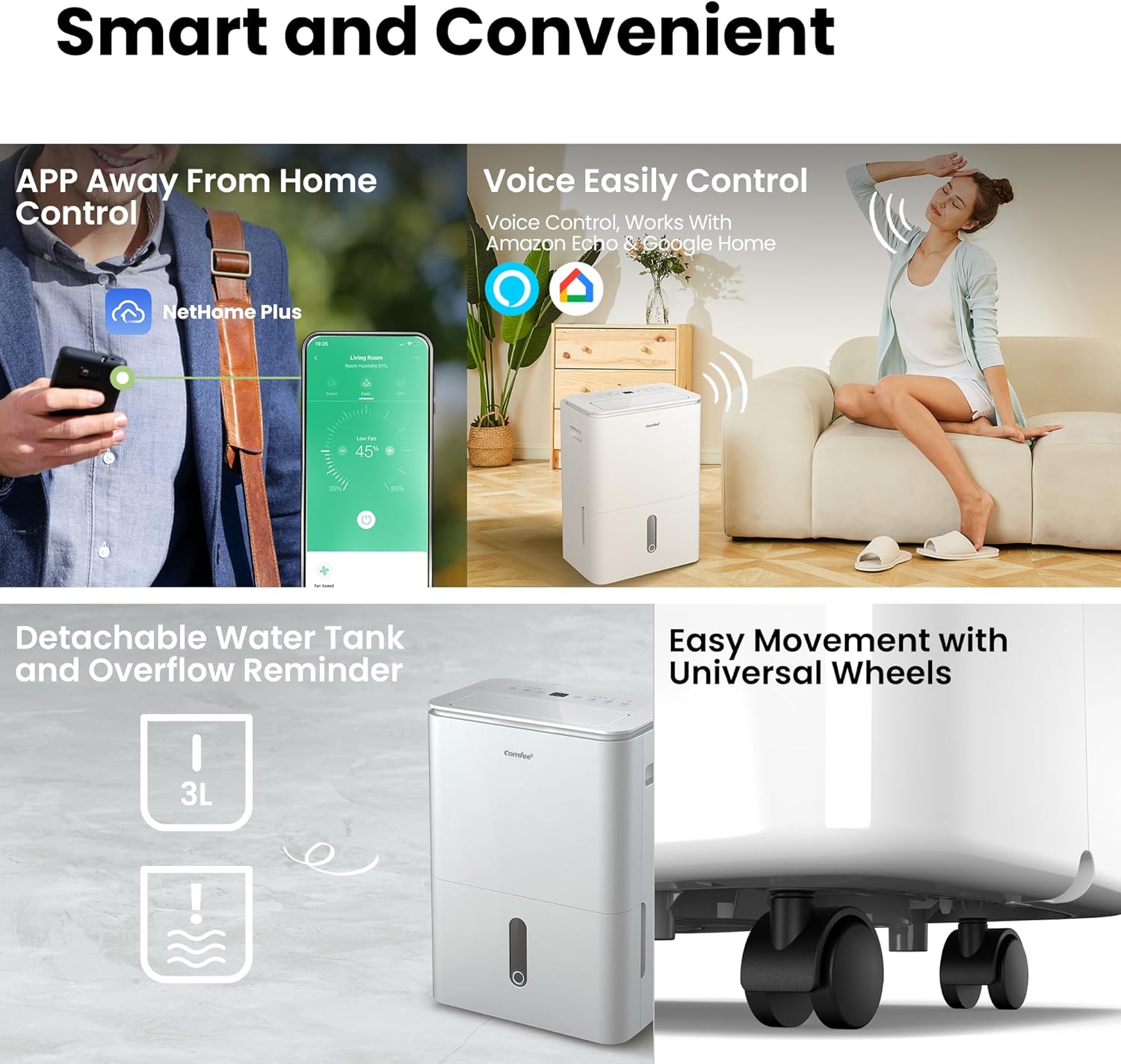 COMFEE Deumidificatore Easy Dry 16L/giorno - immagine 7