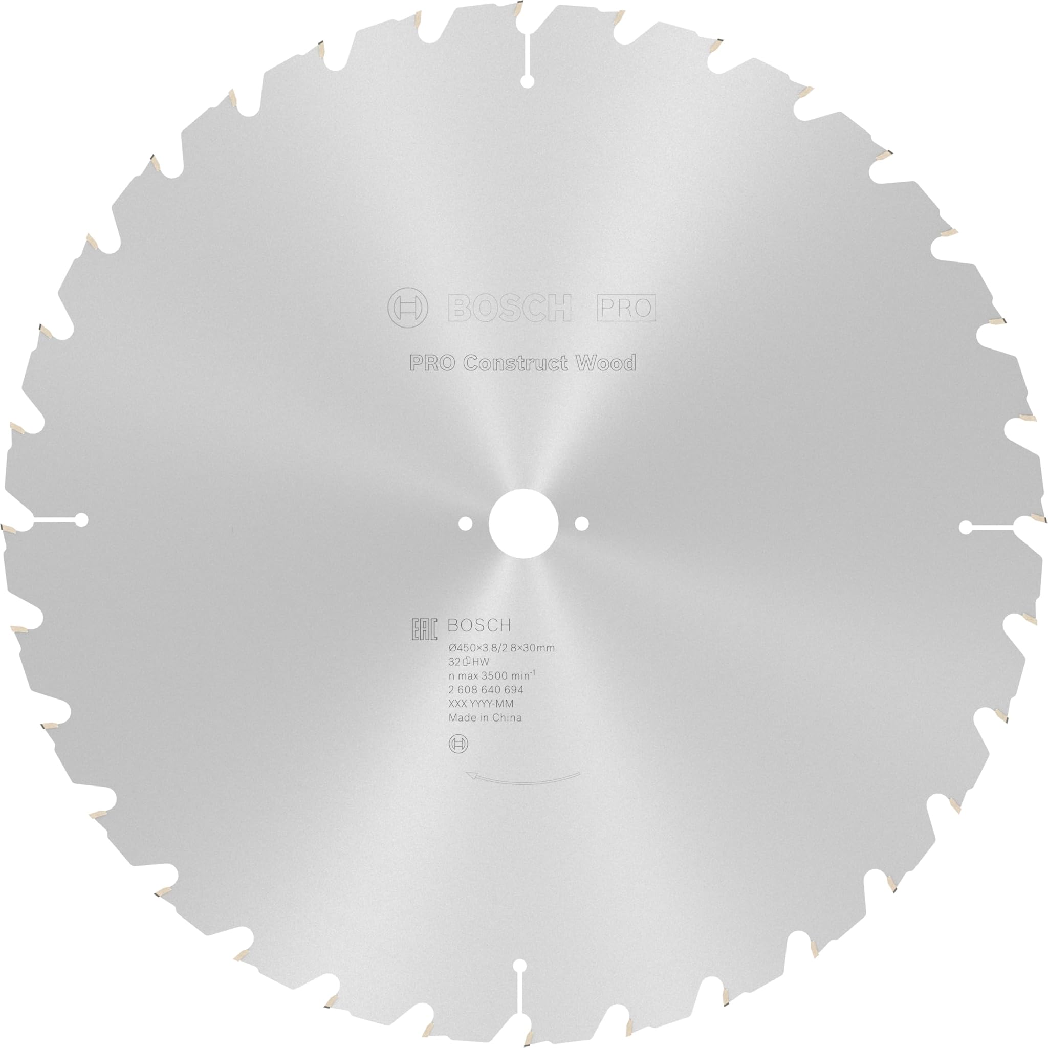 Bosch Professional Construct Wood 450 x 3.8 x 30 D, 32FWF, 1