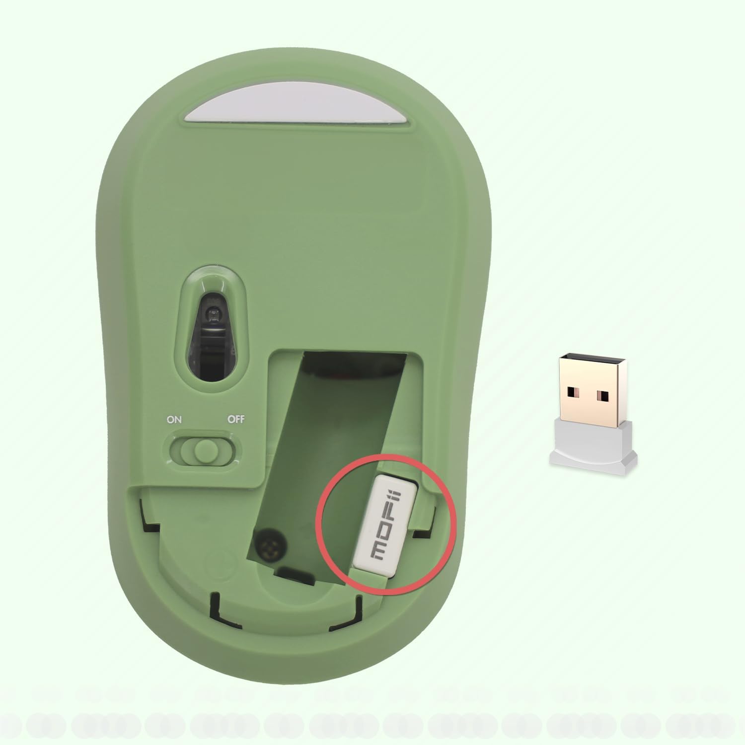 Mofii Sweet Pack - Tastiera e Mouse Wireless, Verde - immagine 4