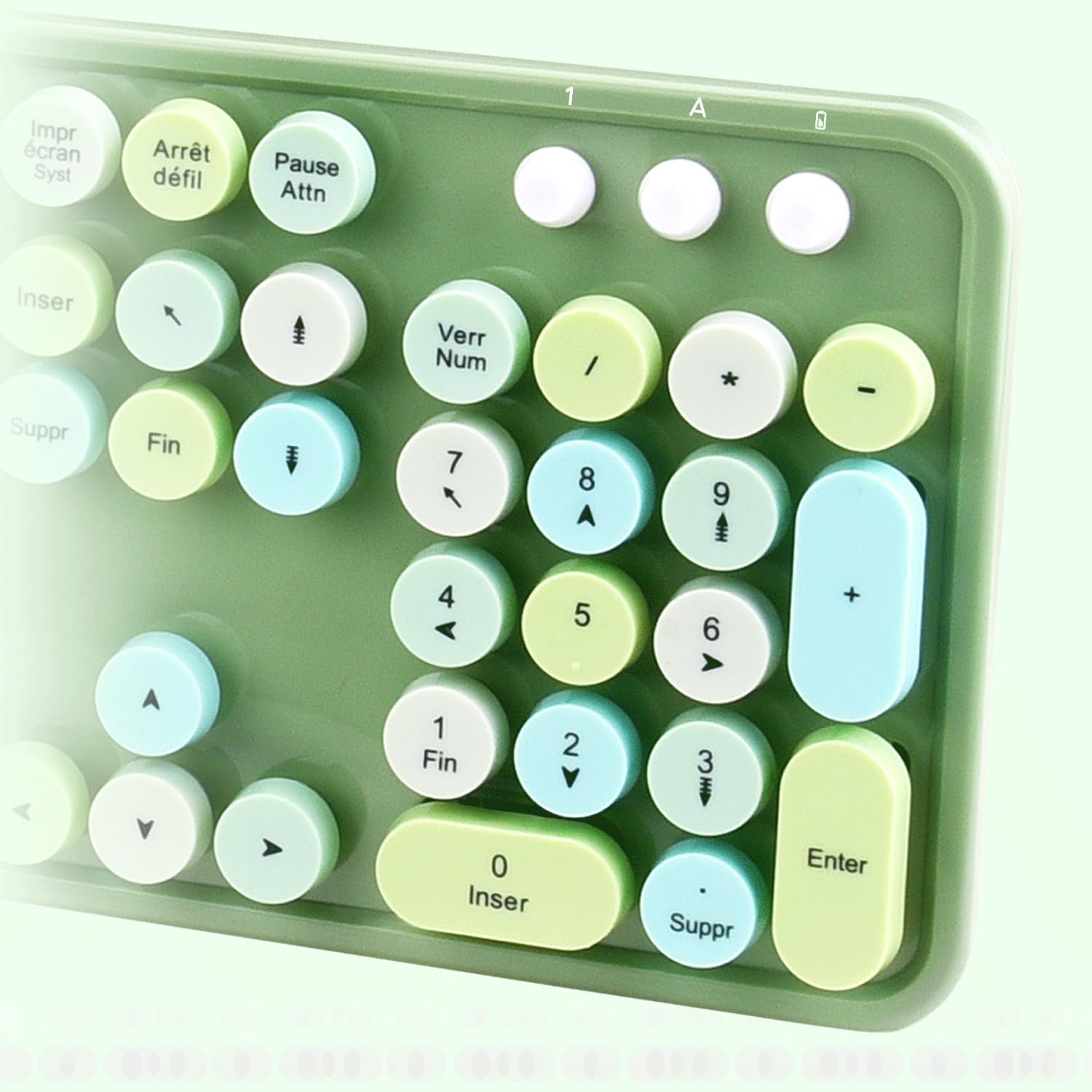 Mofii Sweet Pack - Tastiera e Mouse Wireless, Verde - immagine 6