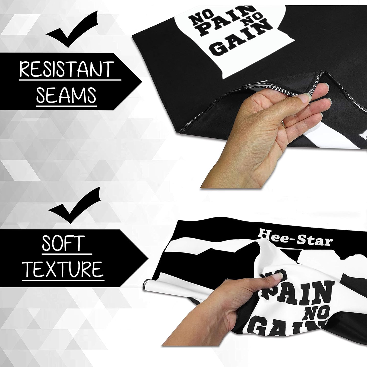 Hee-star® Asciugamano Palestra Uomo in Microfibra - immagine 3