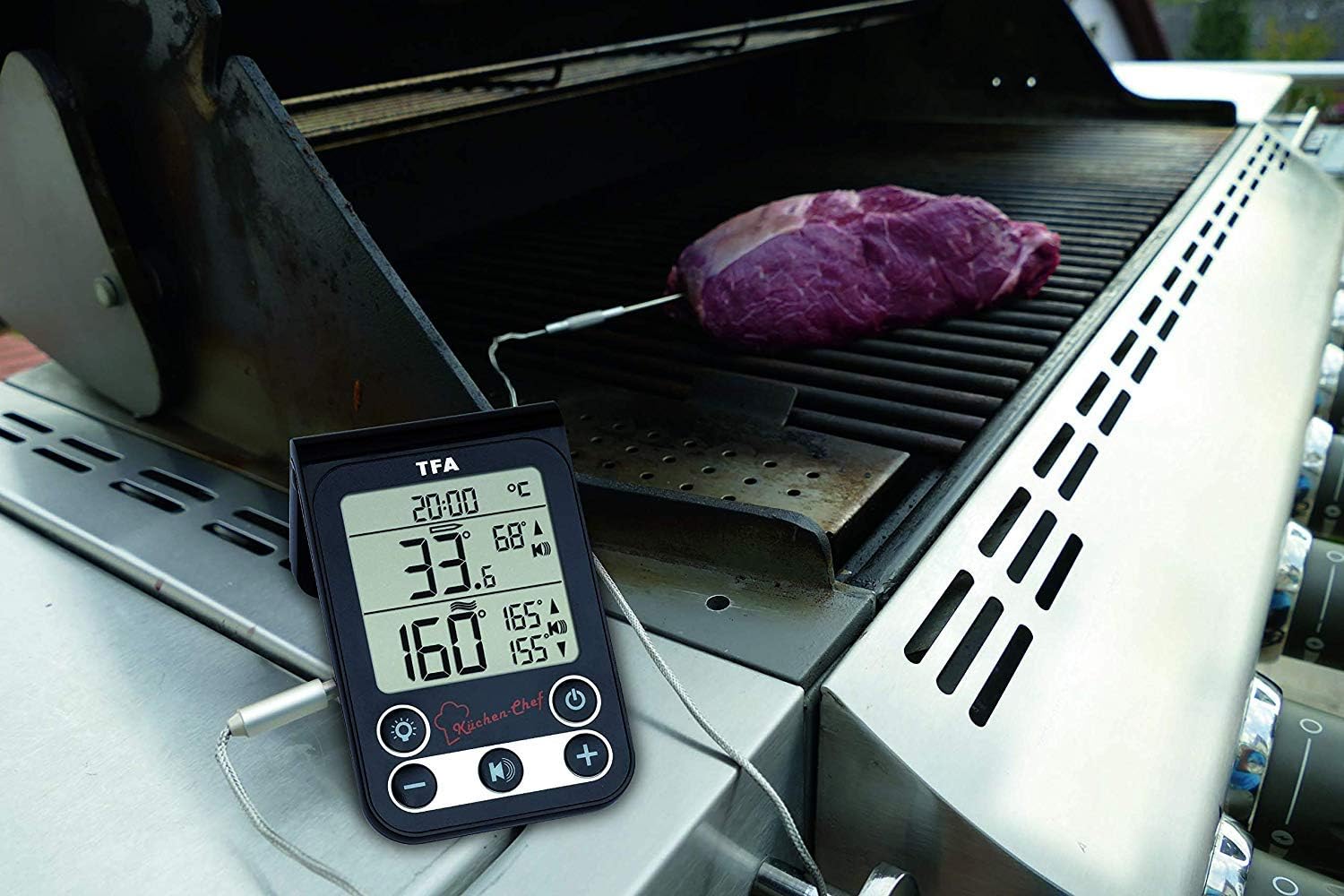 TFA Dostmann 14.1512.01 - Termometro Digitale da Cucina per Grill (Nero con Batteries) - immagine 7
