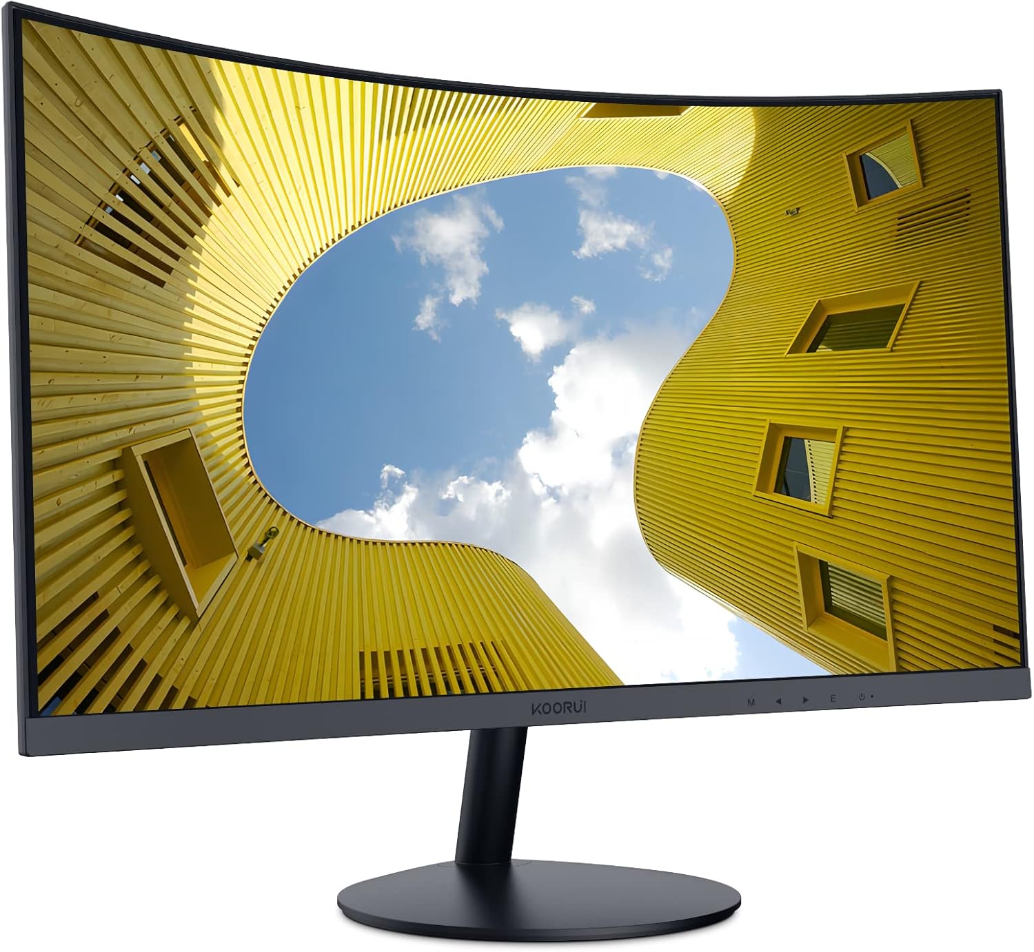 Koorui Monitor Curvo 27 Pollici Full HD VA, Nero - immagine 2