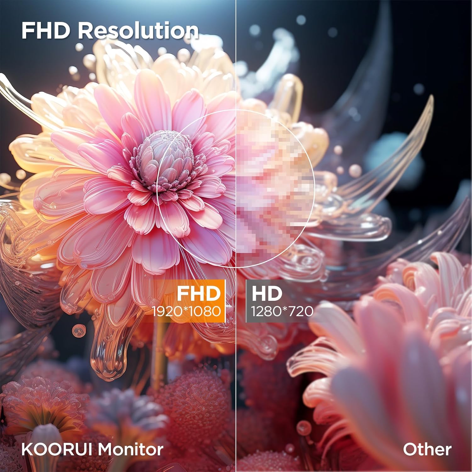 Koorui Monitor Curvo 27 Pollici Full HD VA, Nero - immagine 6