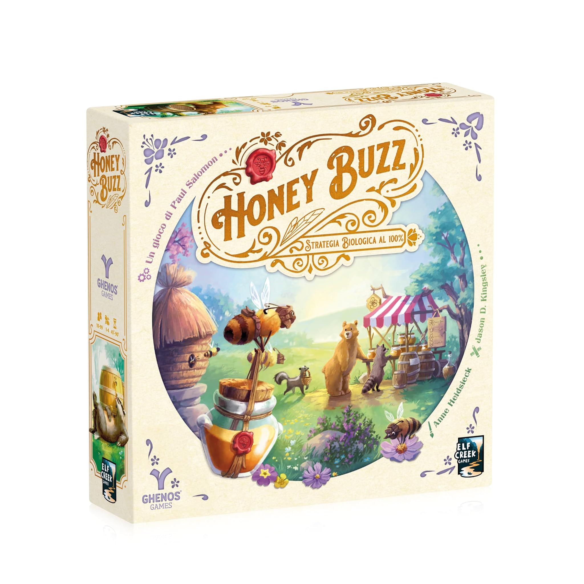 Ghenos Games Honey Buzz: Strategia Animali 1-4 Giocatori 12+