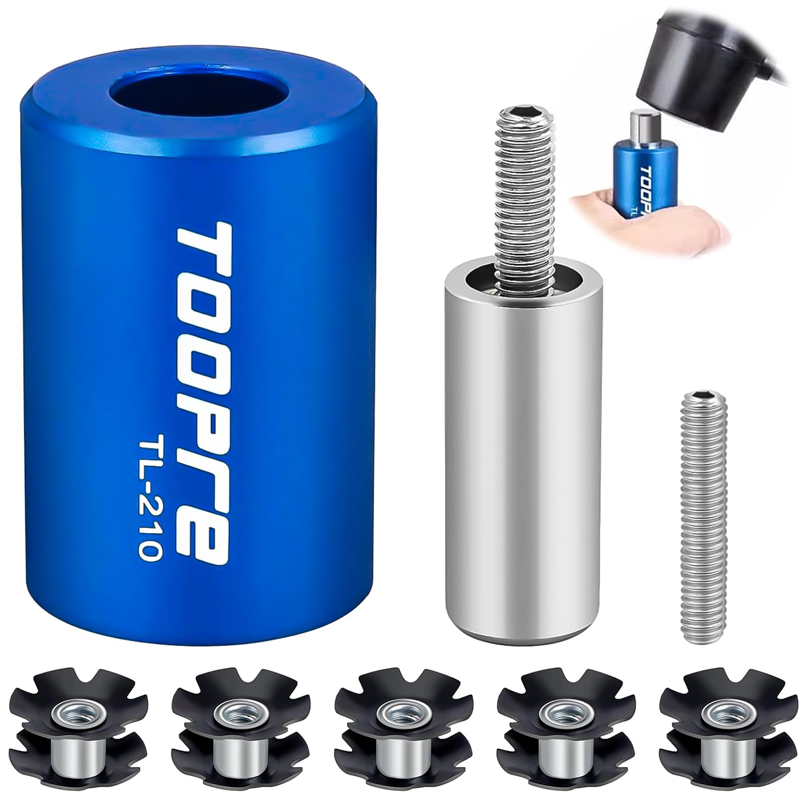 Forcella Bicicletta Dado Stella, Installatore della Forcella della Bicicletta, per Maggior Parte delle Forcelle per Mountain Bike Installare (22,2/25,4/28,6 mm)