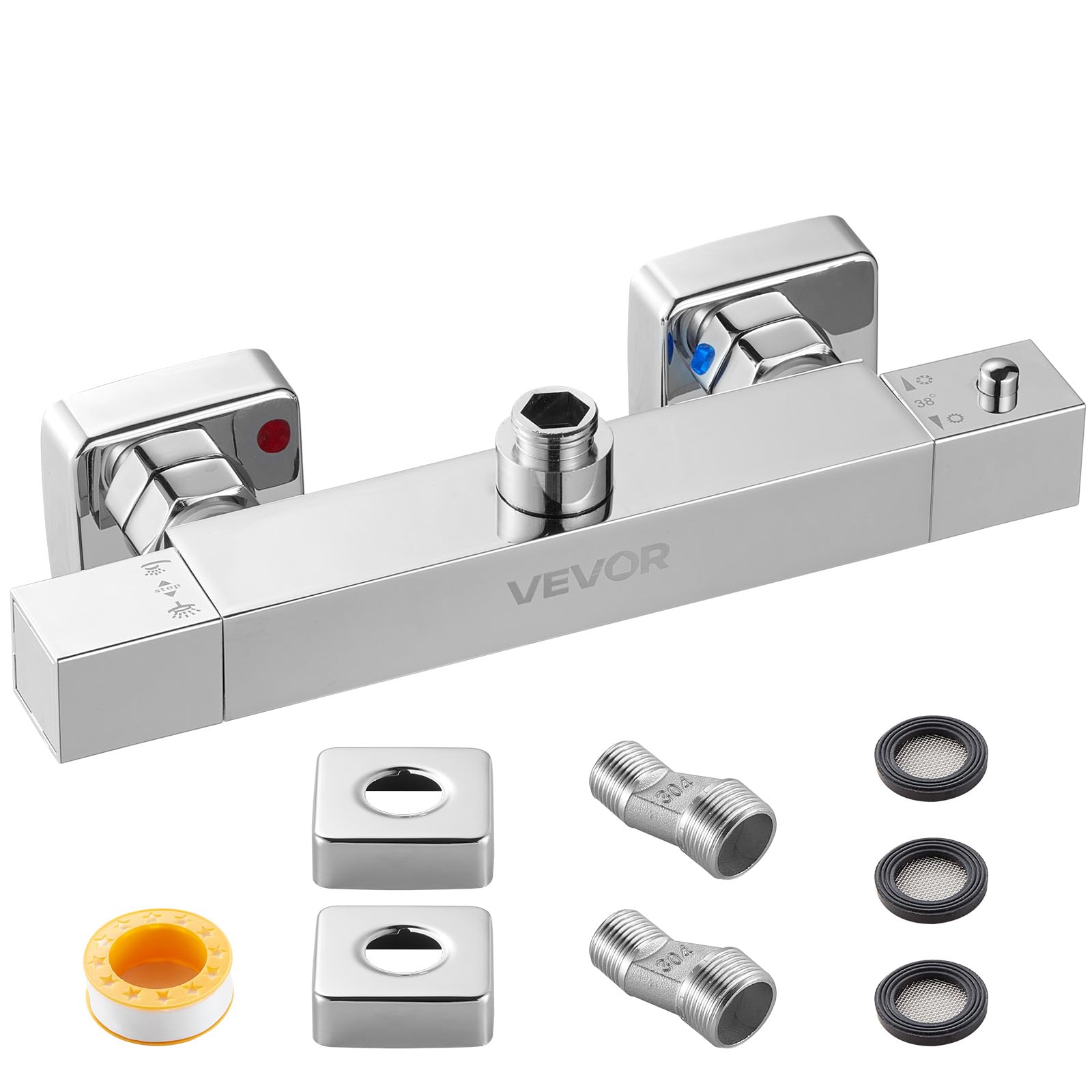 Vevor Miscelatore Doccia Termostatico con Blocco 38°C