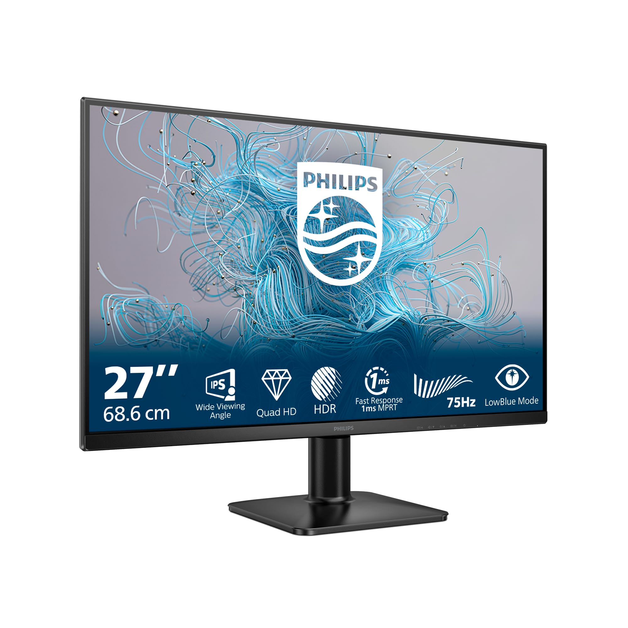 Philips Monitor 27E2N1500L QHD 27 pollici, Nero