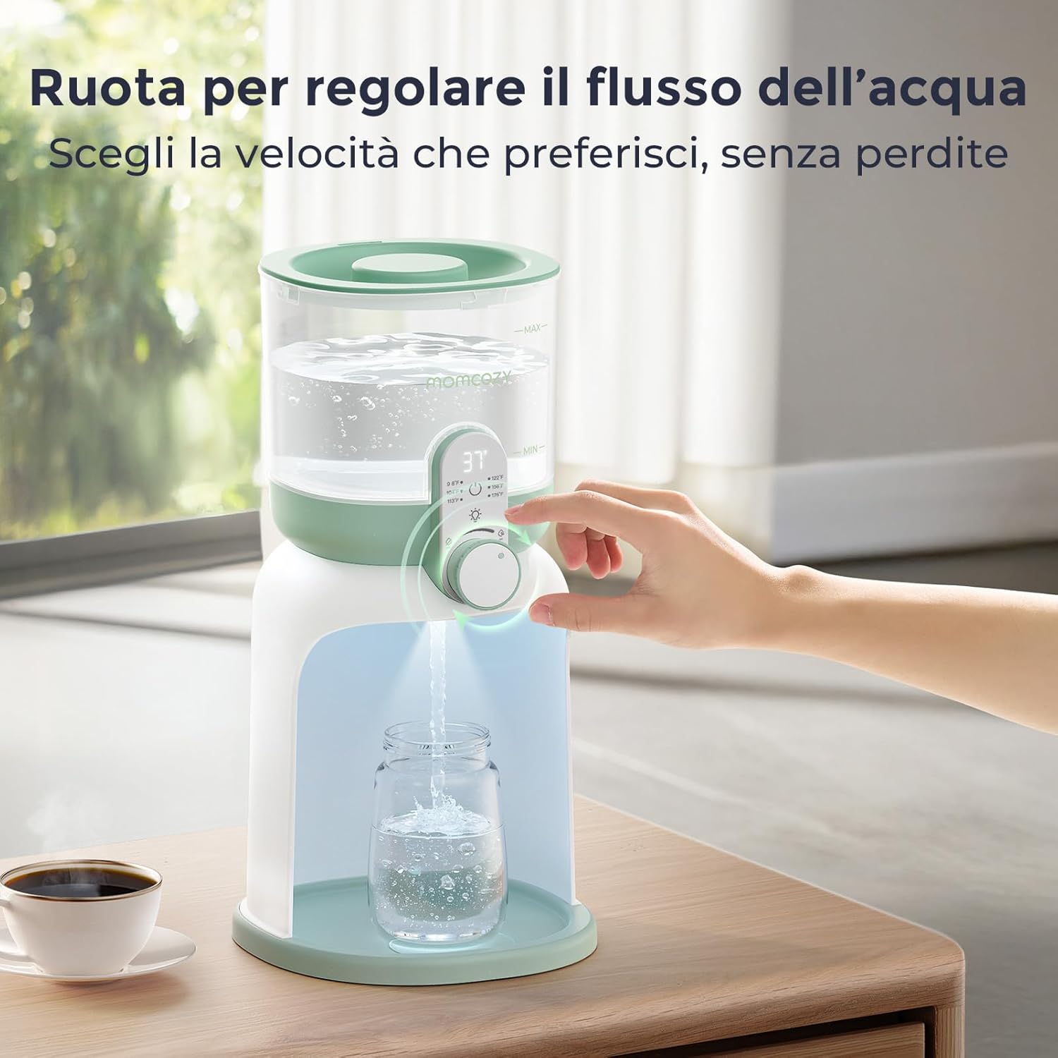 momcozy Scaldacqua Istantaneo 1685 ML con Doppia Luce - immagine 2