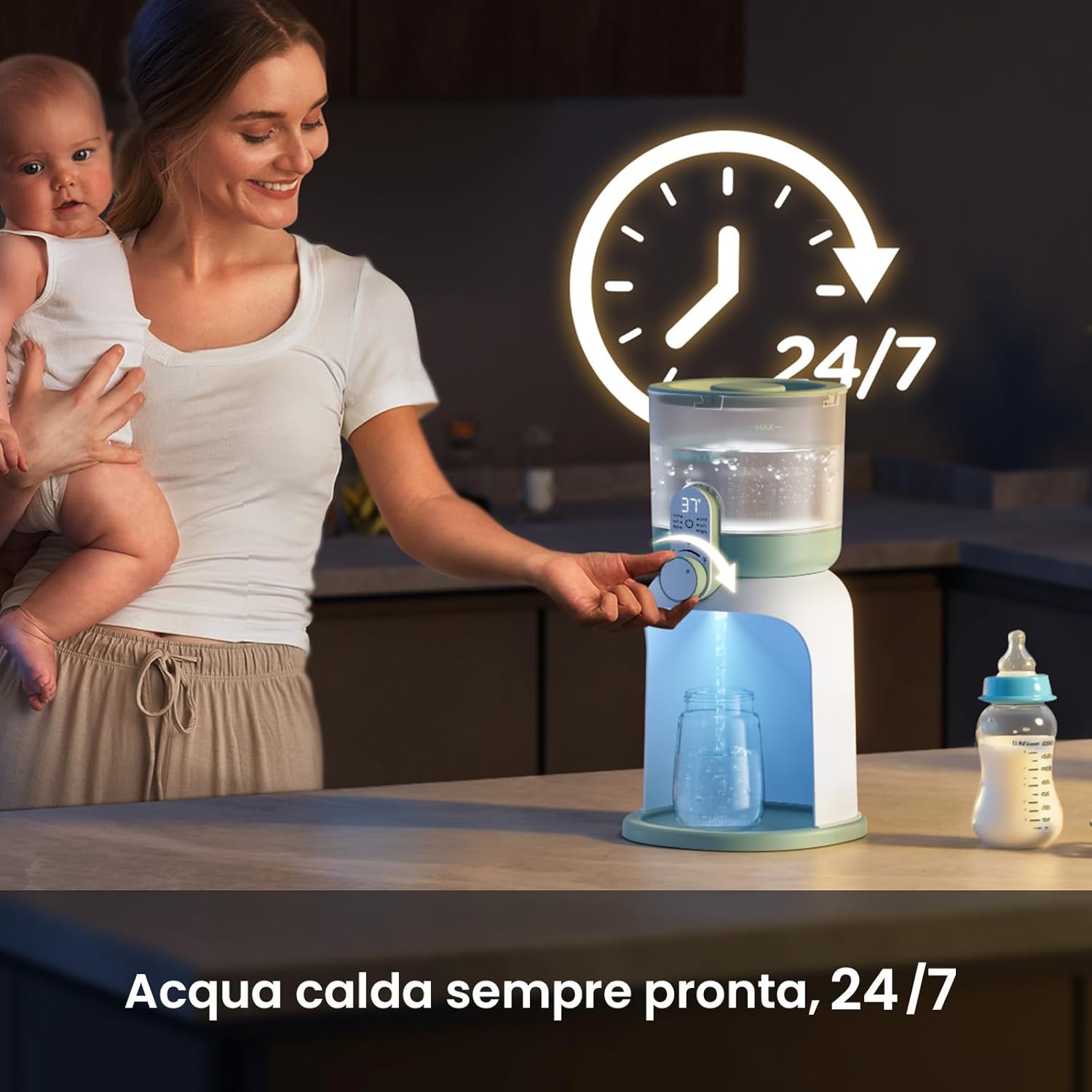 momcozy Scaldacqua Istantaneo 1685 ML con Doppia Luce - immagine 6