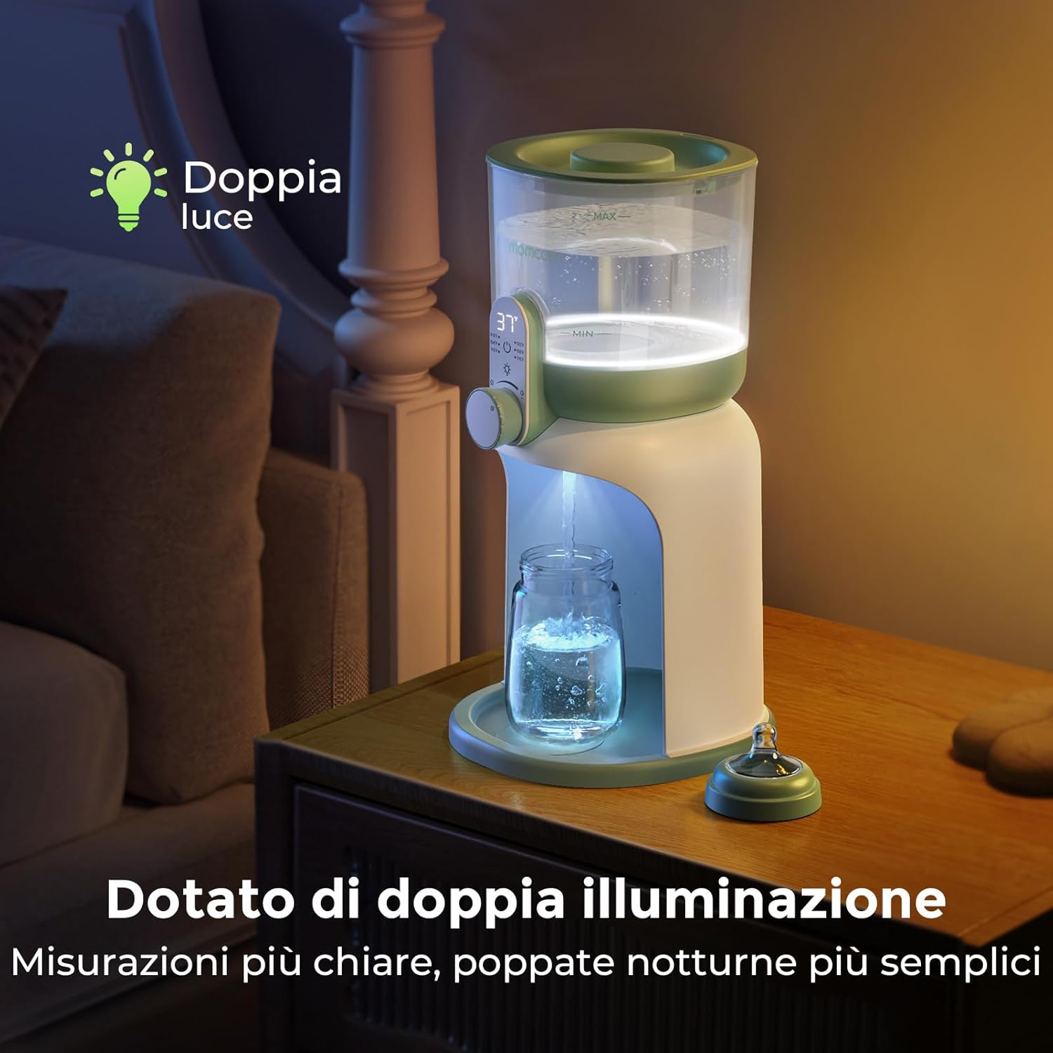 momcozy Scaldacqua Istantaneo 1685 ML con Doppia Luce - immagine 7