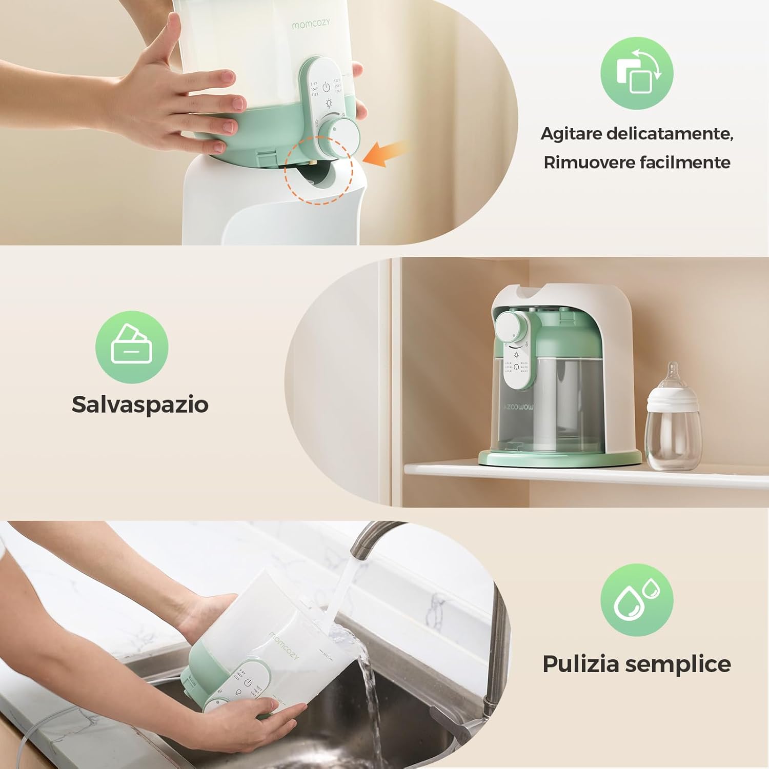 momcozy Scaldacqua Istantaneo 1685 ML con Doppia Luce - immagine 9