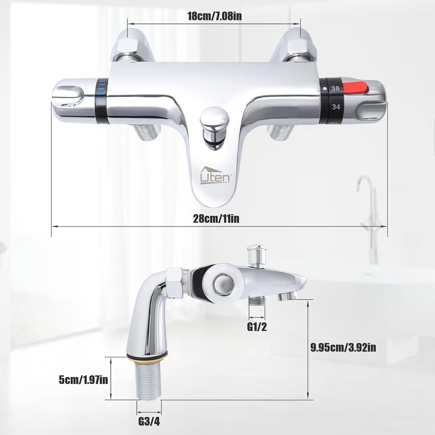 Uten Miscelatore Termostatico Vasca-Doccia - immagine 6