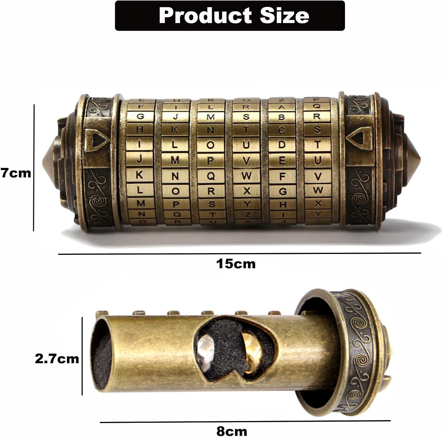 Ifcow Da Vinci Code Mini Cryptex Lock - immagine 3