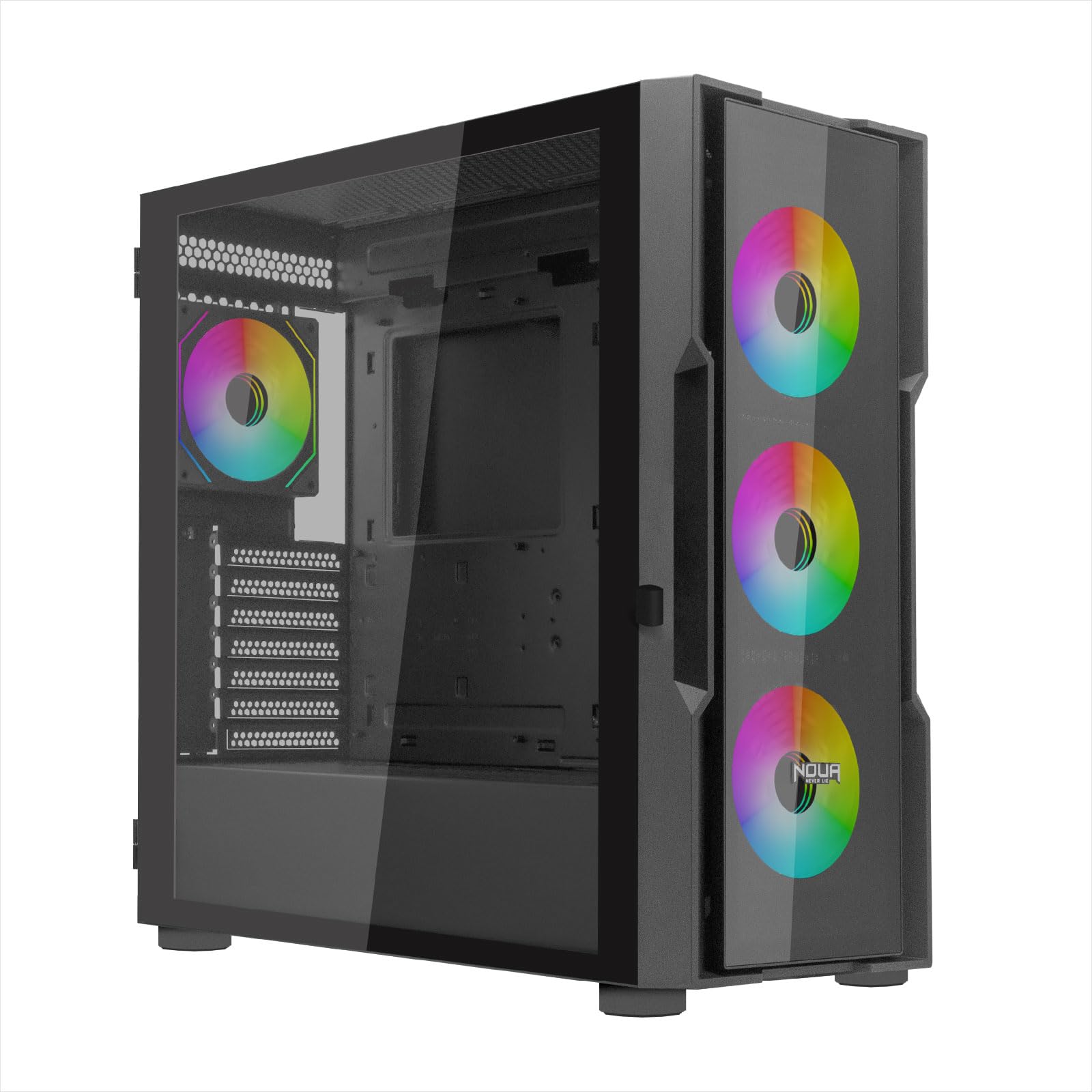 Noua Smash SK100 - Case PC Gaming ARGB Mid-Tower E-ATX, Nero