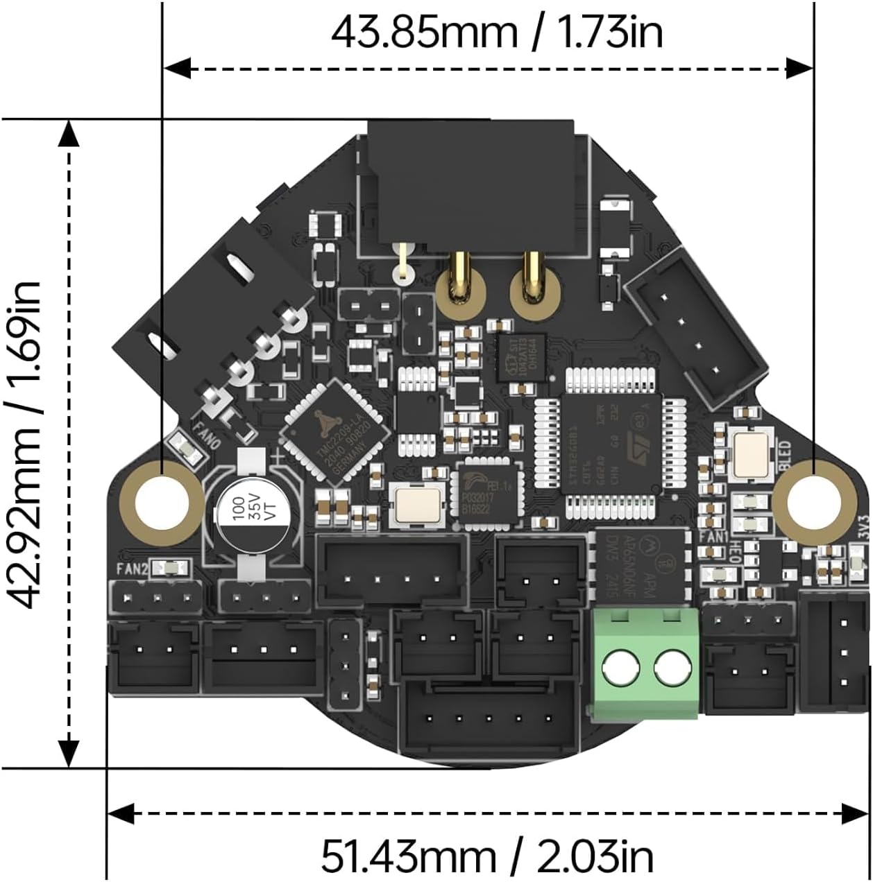 Bigtreetech EBB 36 GEN2 - Scheda Adattatore Estrusore - immagine 6