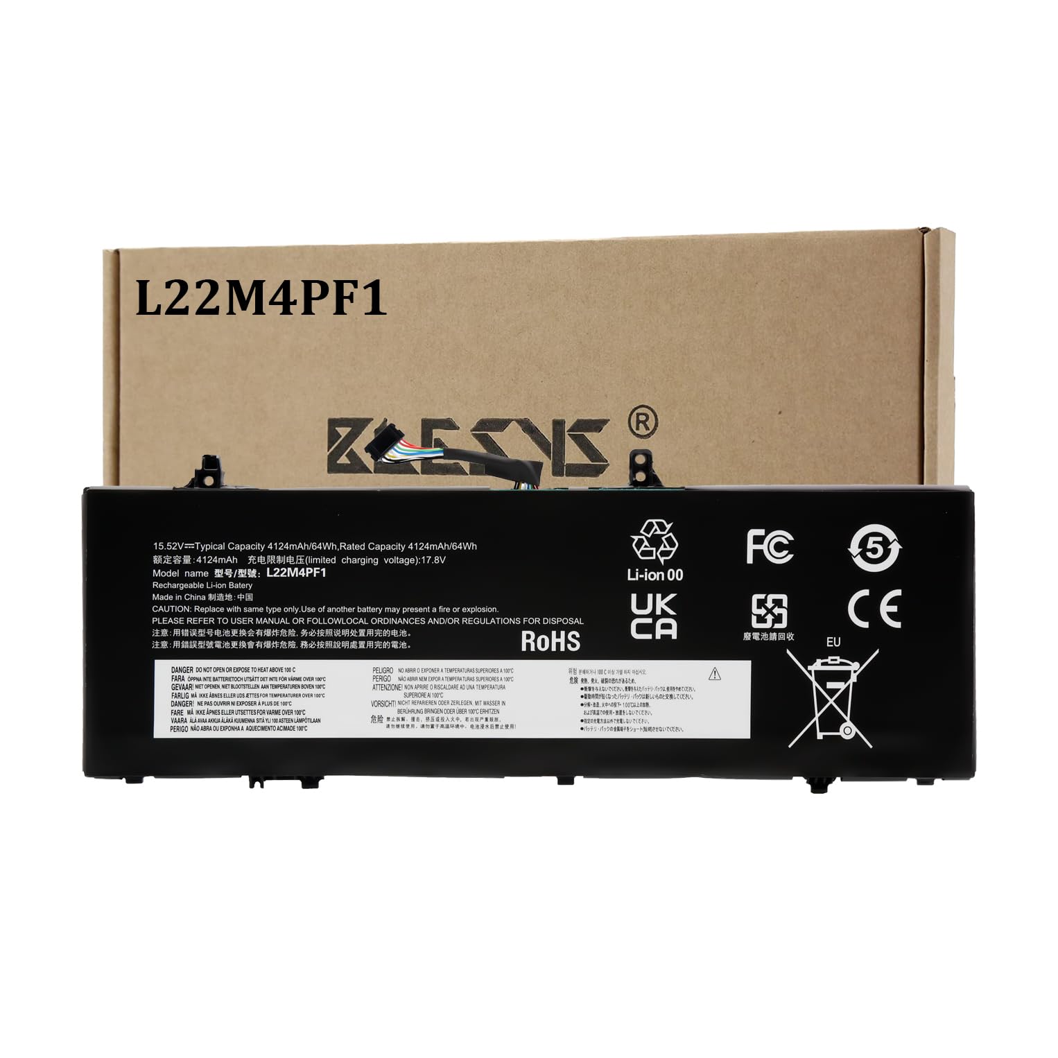 Blesys Batteria L22M4PF1 per Lenovo Yoga Slim 6/7 Series