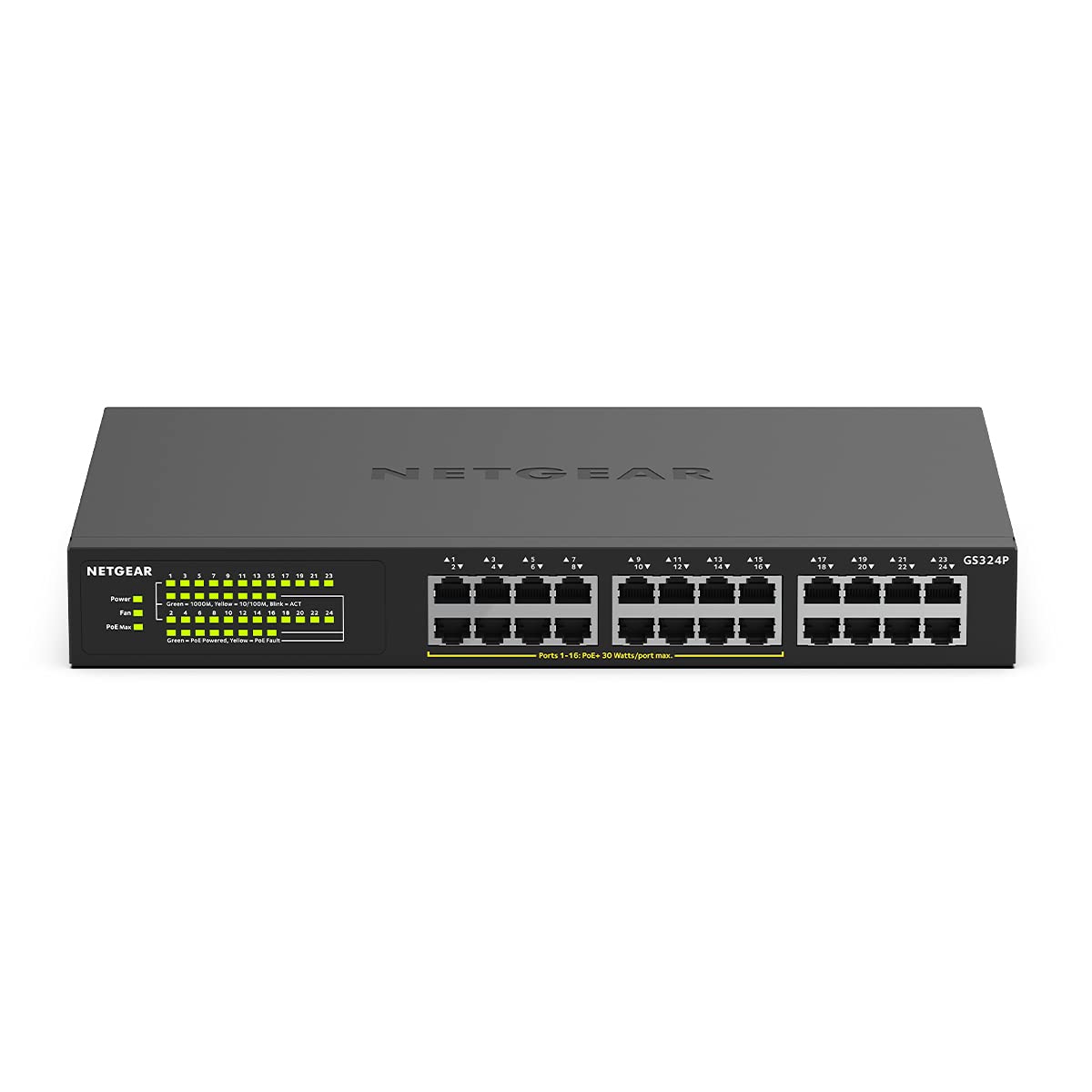 Netgear Switch Ethernet PoE 24 Porte Unmanaged (GS324P)