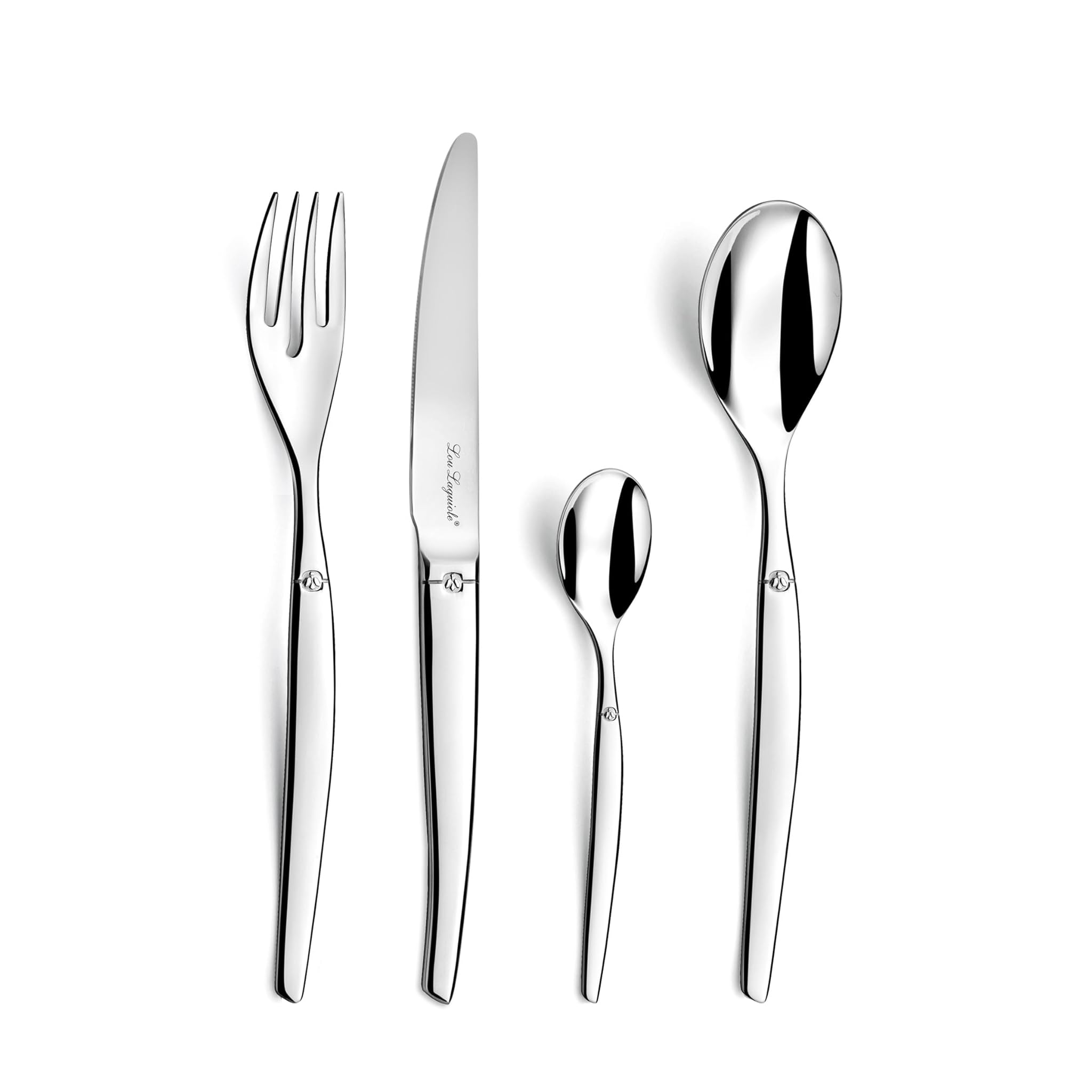 Lou Laguiole 251300AF14C71 Jet - Servizio di posate da 24 pezzi